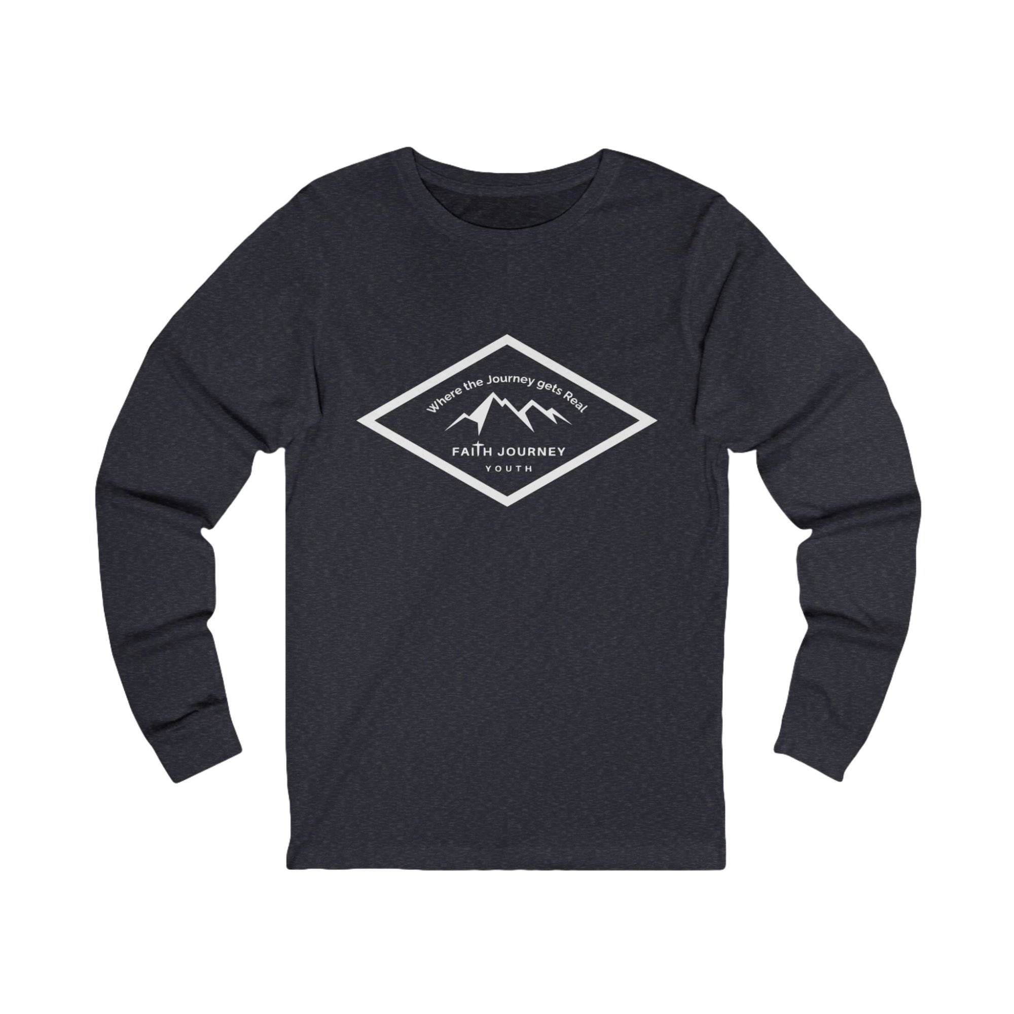 Long Sleeve Tee with Faith Journey Youth Logo - Unisex - Image 6