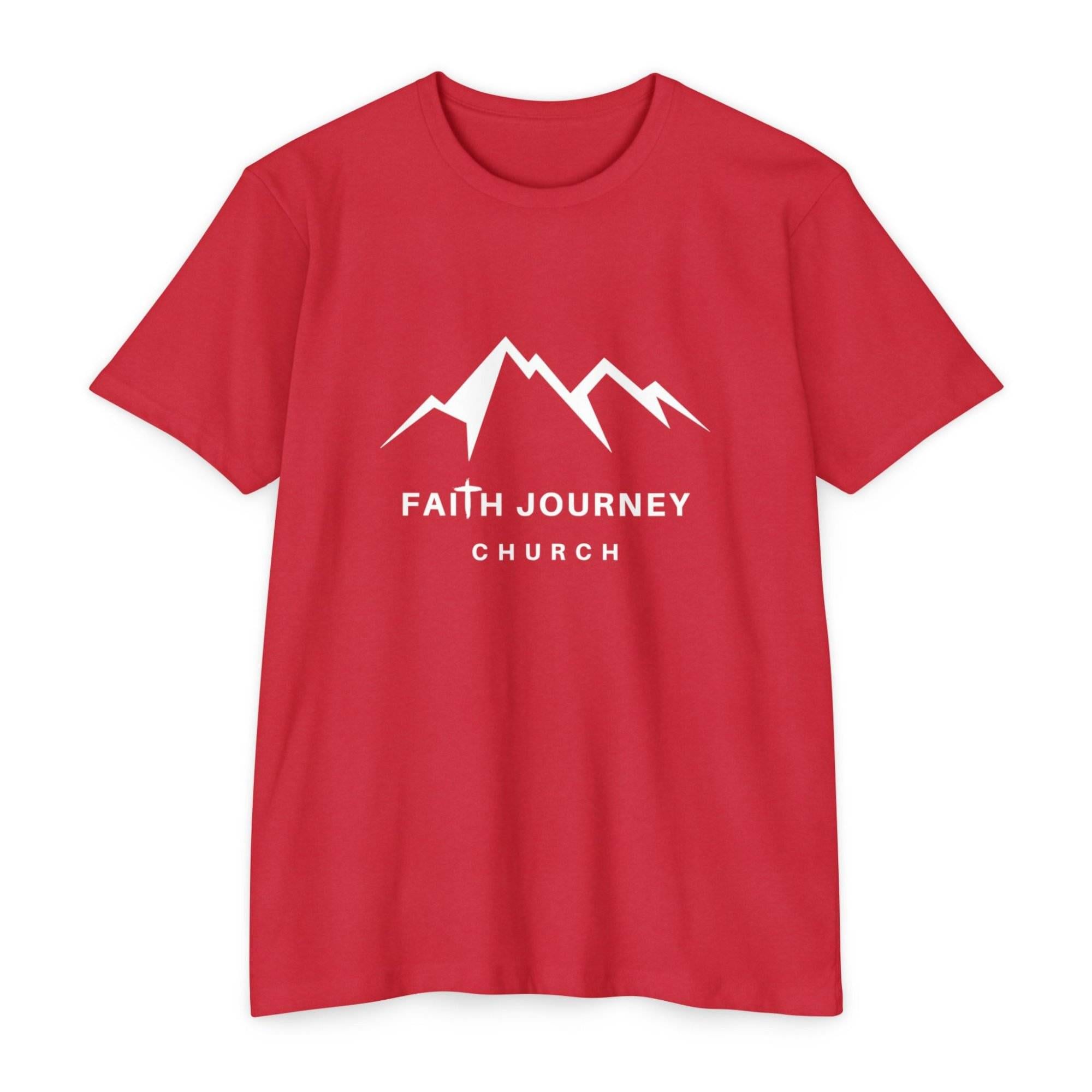 Faith Journey Church Premium T-Shirt, Motivational Tee, Unisex Graphic Shirt, Adventure Shirt 60% Poly - 40% Cotton - Image 12
