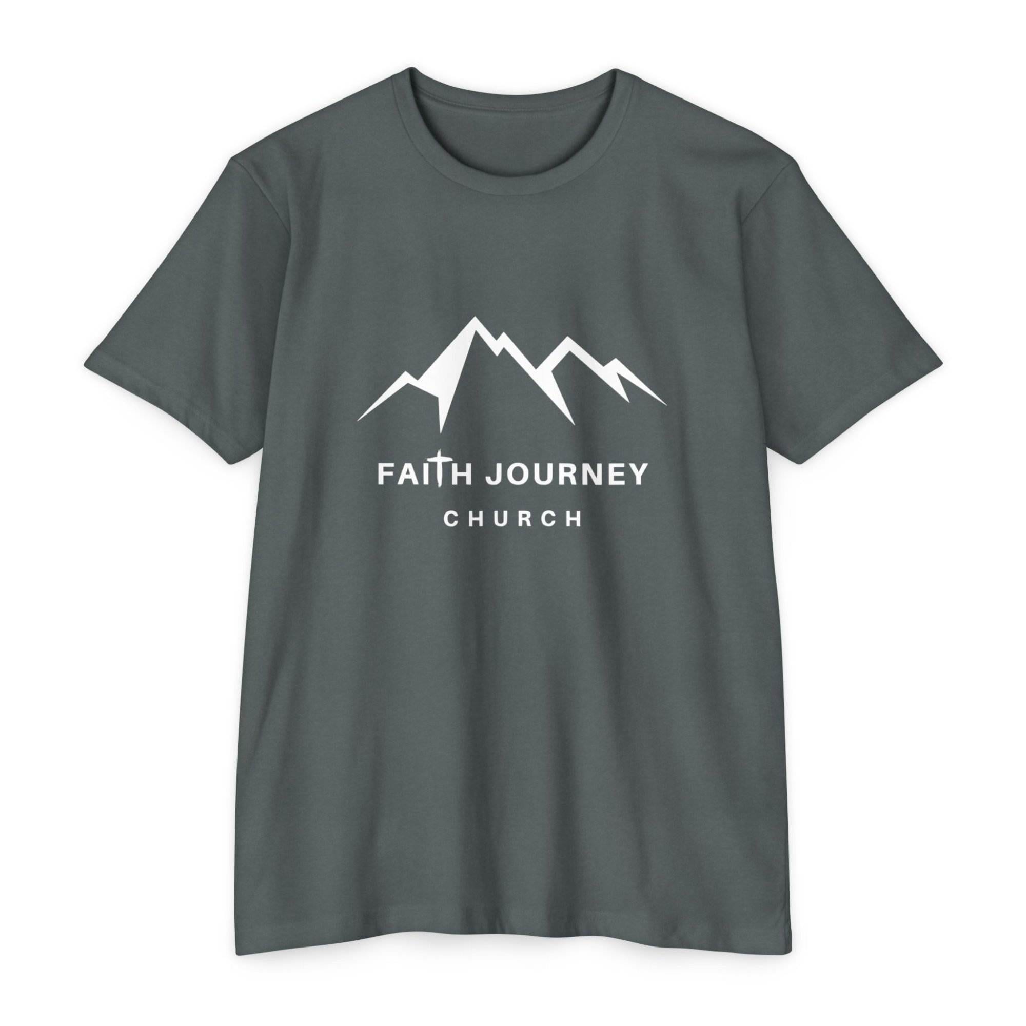 Faith Journey Church Premium T-Shirt, Motivational Tee, Unisex Graphic Shirt, Adventure Shirt 60% Poly - 40% Cotton - Image 5