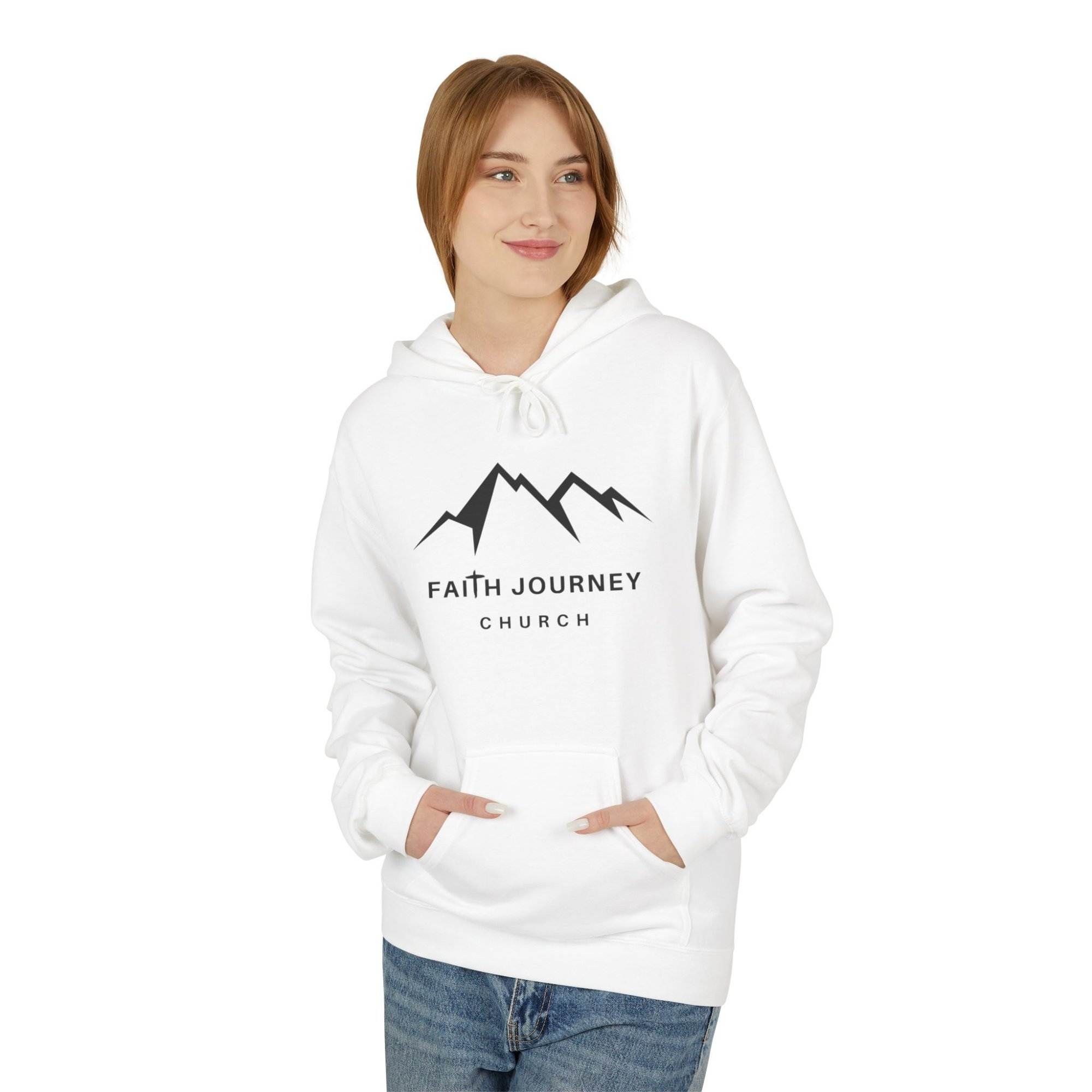Faith Journey Church Hoodie | Unisex Fleece Sweatshirt for Church Events, Outdoor Adventures, Cozy Gifts - Image 3