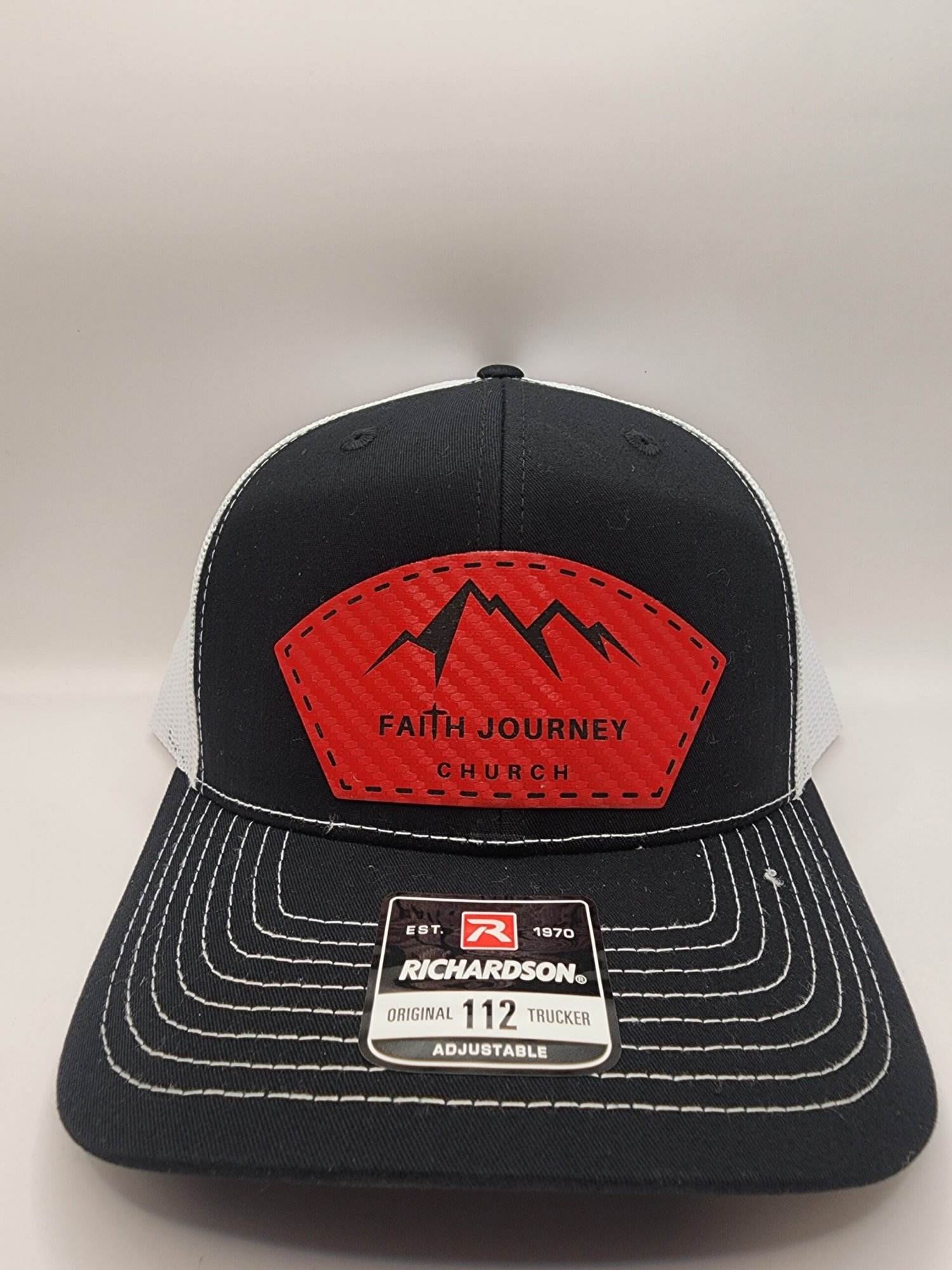 Faith Journey Church Hat - Snap Back - Leatherette Patch - Image 2
