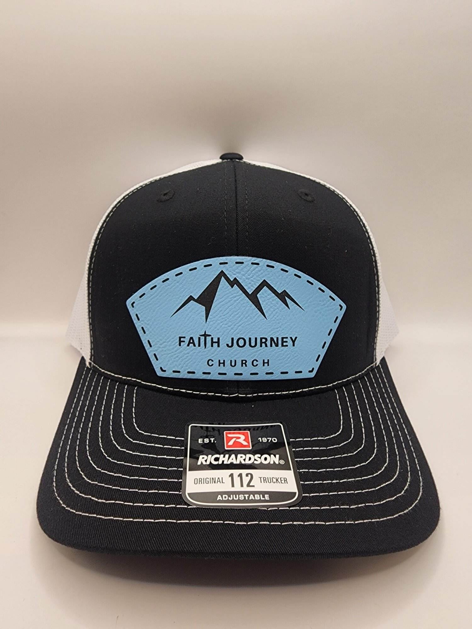 Faith Journey Church Hat - Snap Back - Leatherette Patch - Image 4