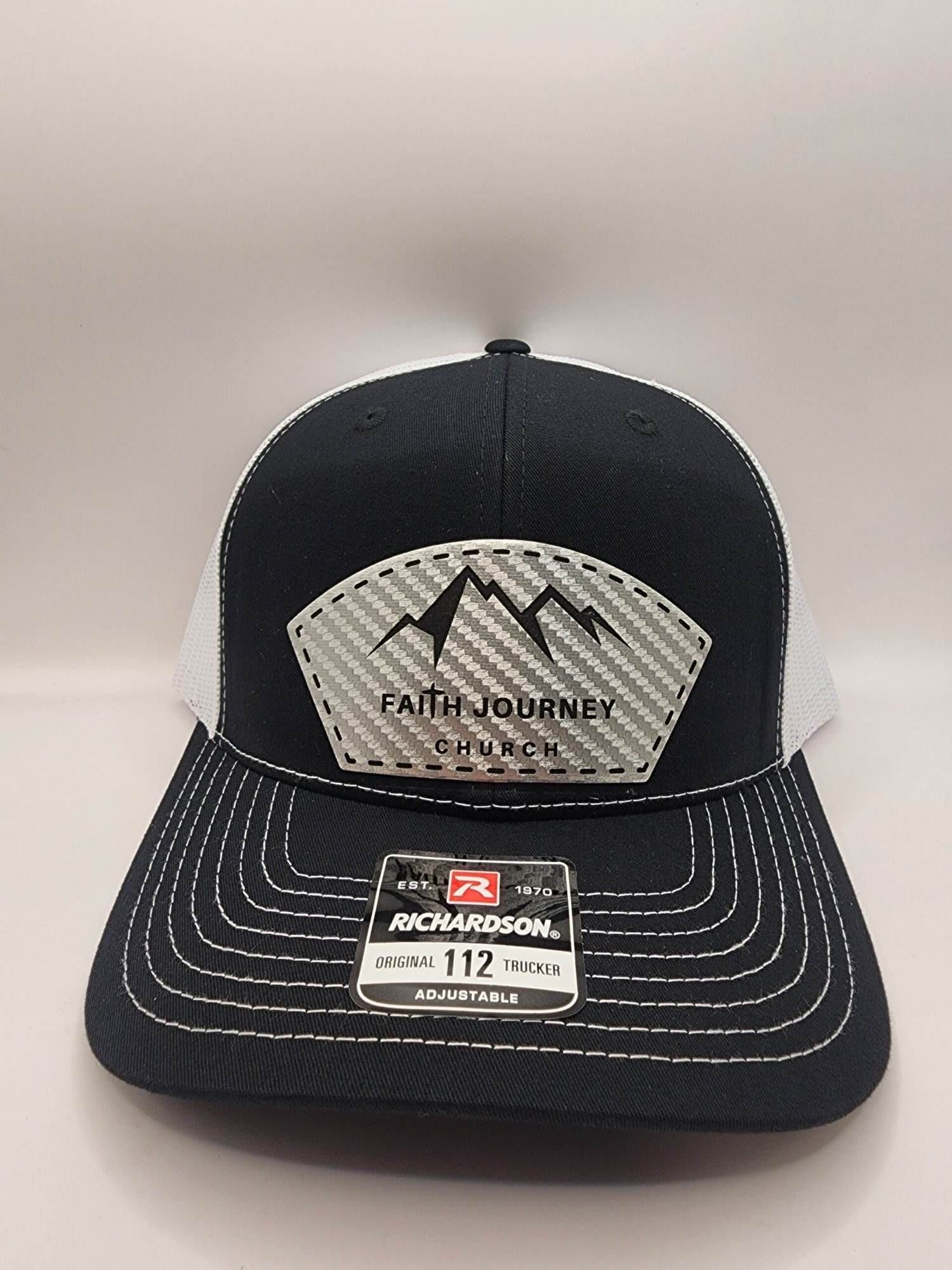 Faith Journey Church Hat - Snap Back - Leatherette Patch - Image 5