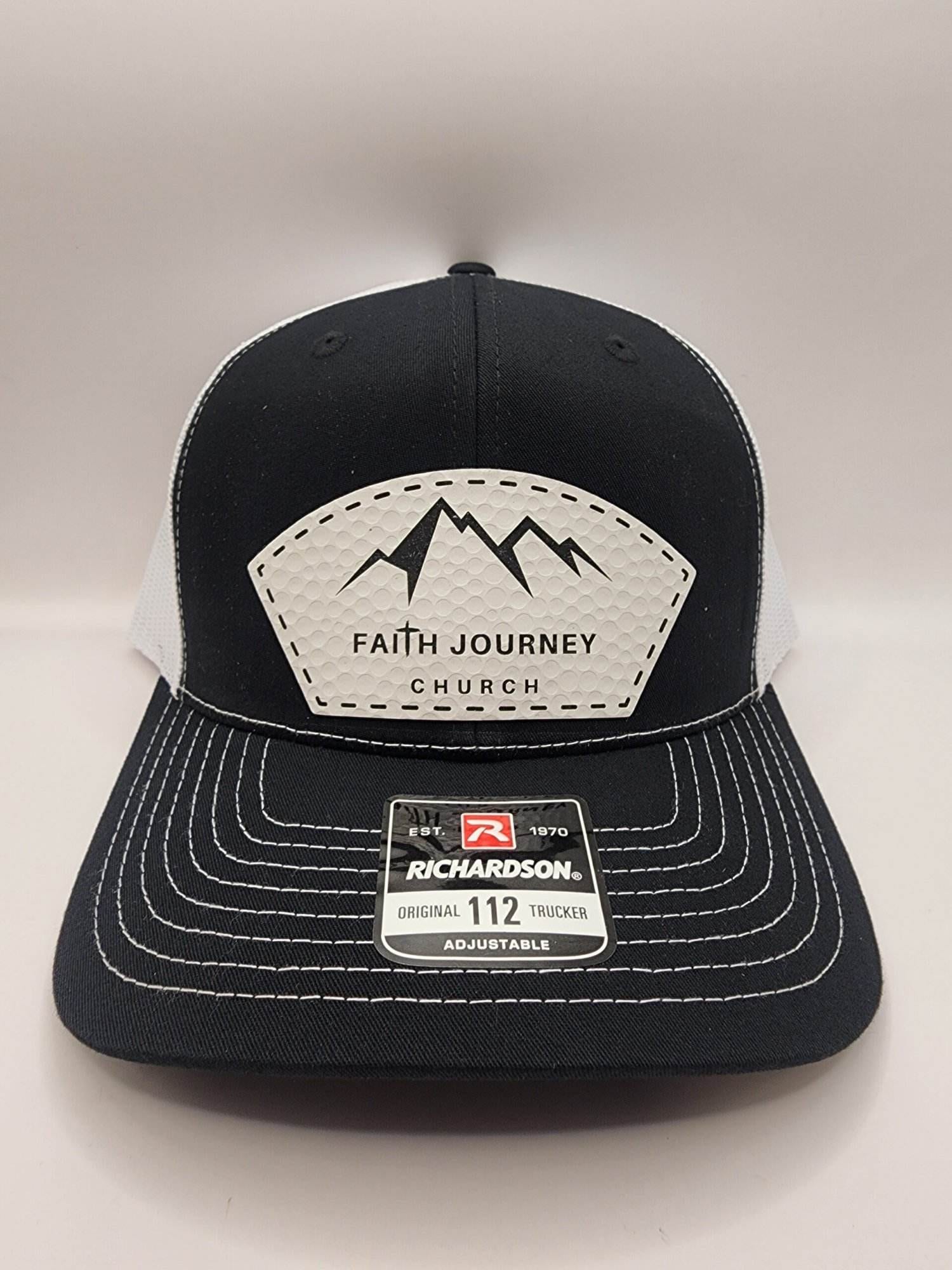 Faith Journey Church Hat - Snap Back - Leatherette Patch - Image 8