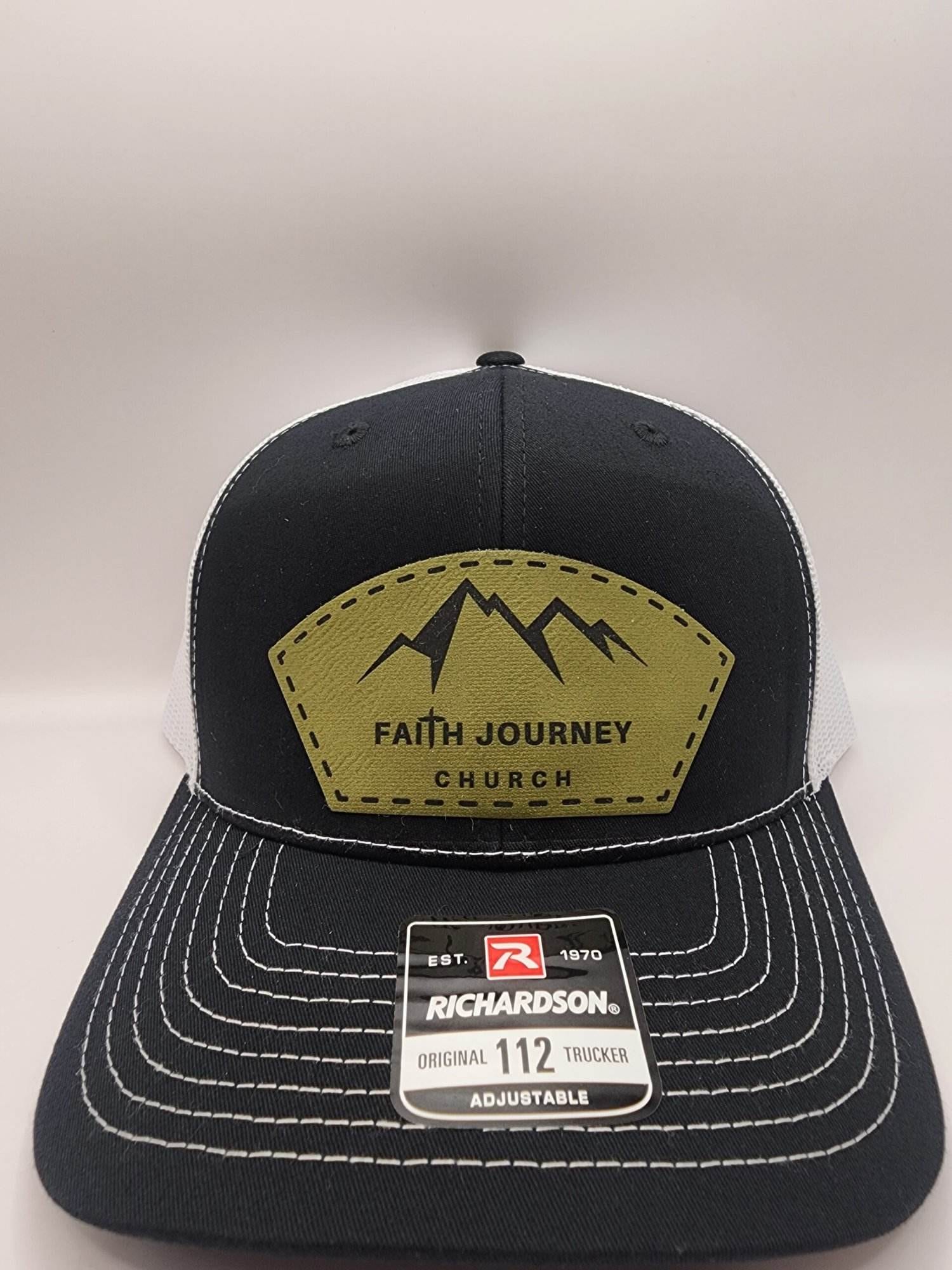 Faith Journey Church Hat - Snap Back - Leatherette Patch - Image 10