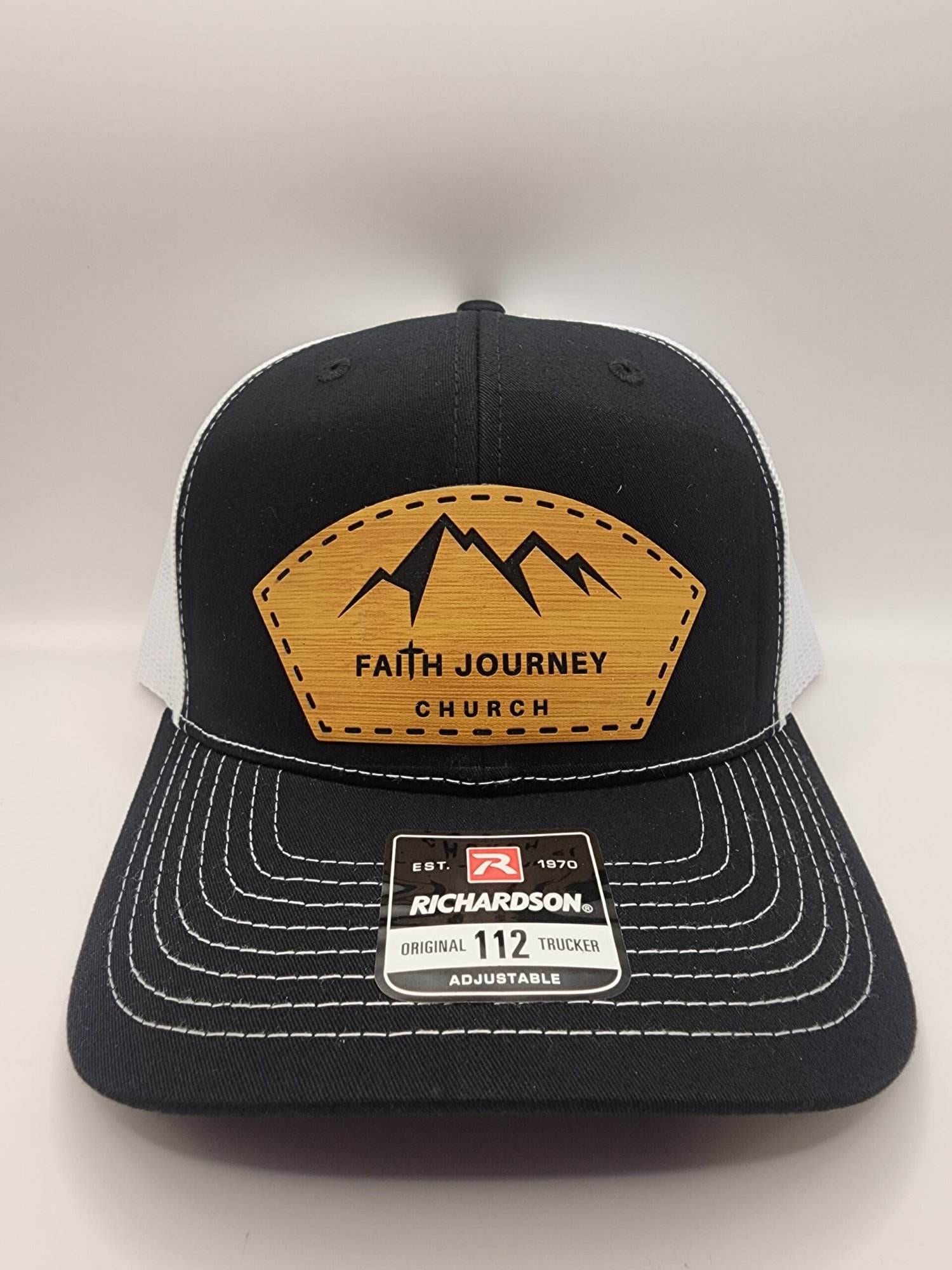 Faith Journey Church Hat - Snap Back - Leatherette Patch - Image 11
