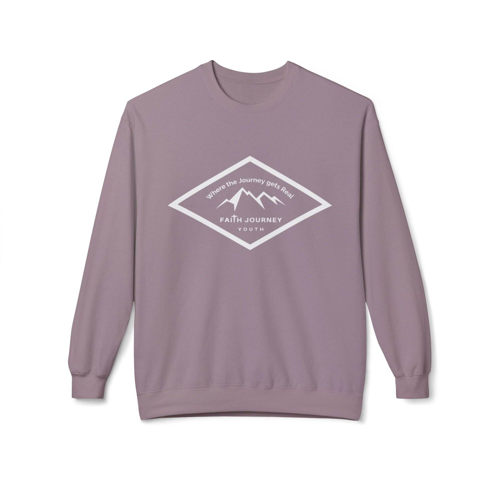Faith Journey Youth Fleece Crewneck Sweatshirt | Unisex, Cozy Layer, Church Apparel - Image 10