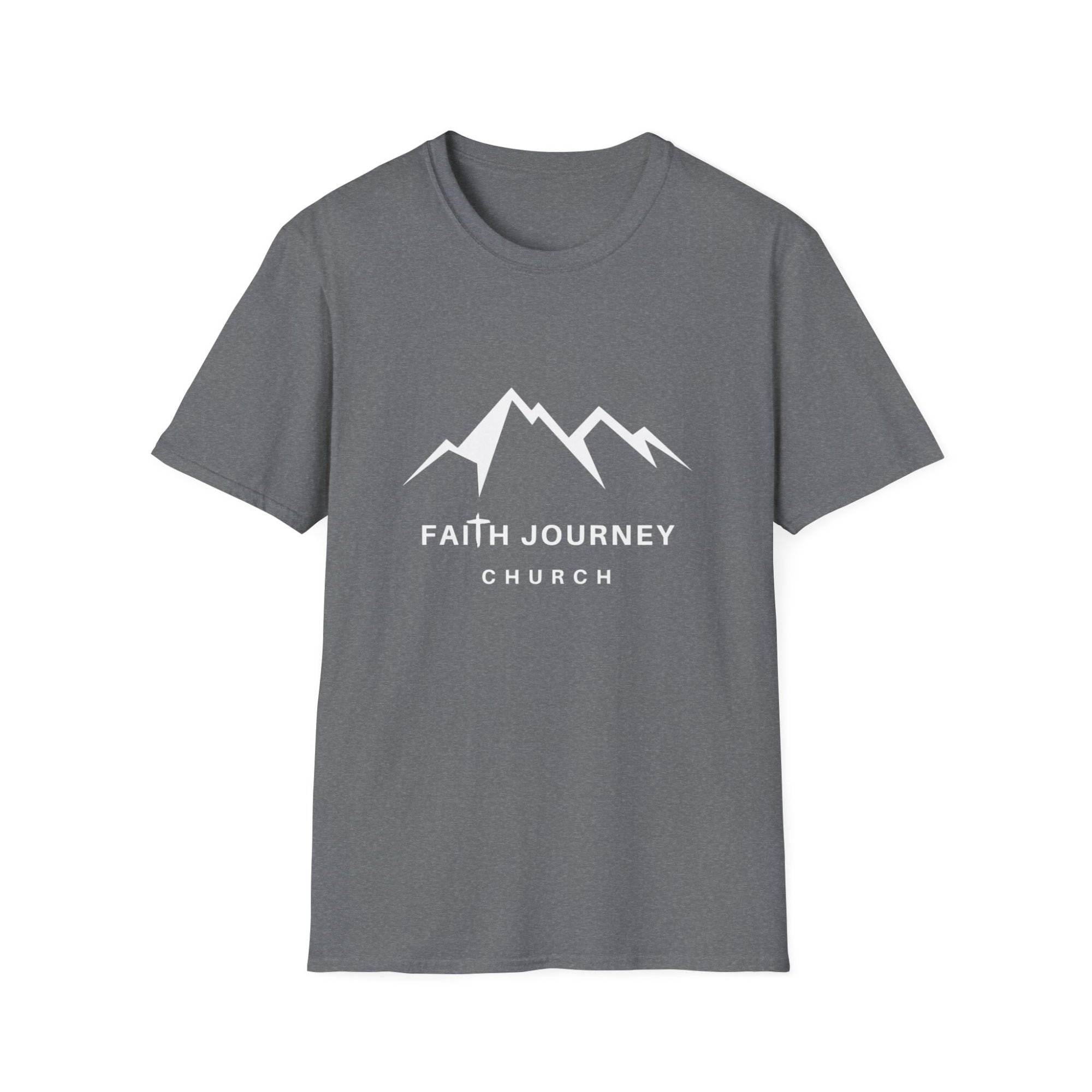 Faith Journey Church Unisex T-Shirt - Inspirational Mountain Design, Perfect for Church Events, Gifts, Casual Wear - Image 6