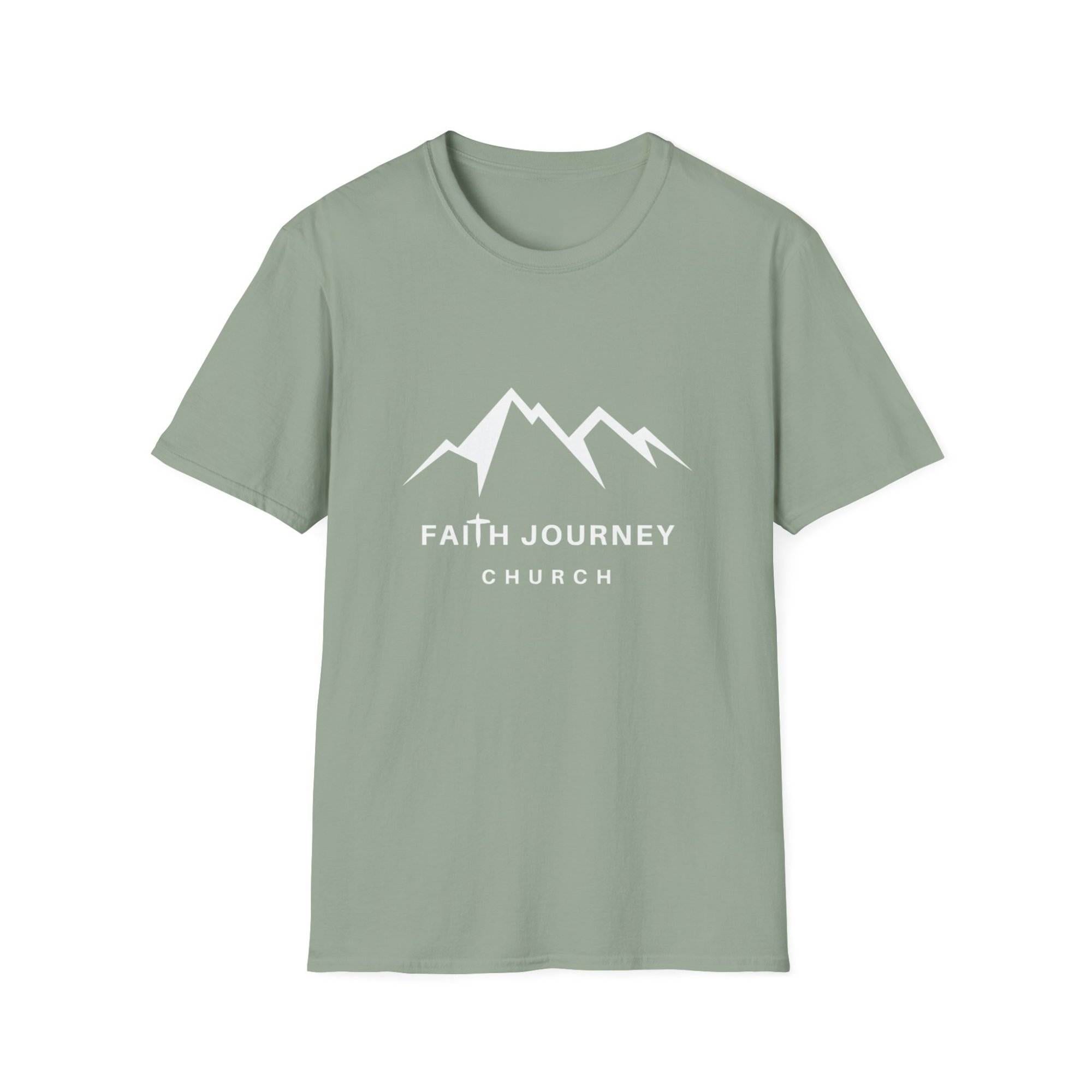 Faith Journey Church Unisex T-Shirt - Inspirational Mountain Design, Perfect for Church Events, Gifts, Casual Wear - Image 5