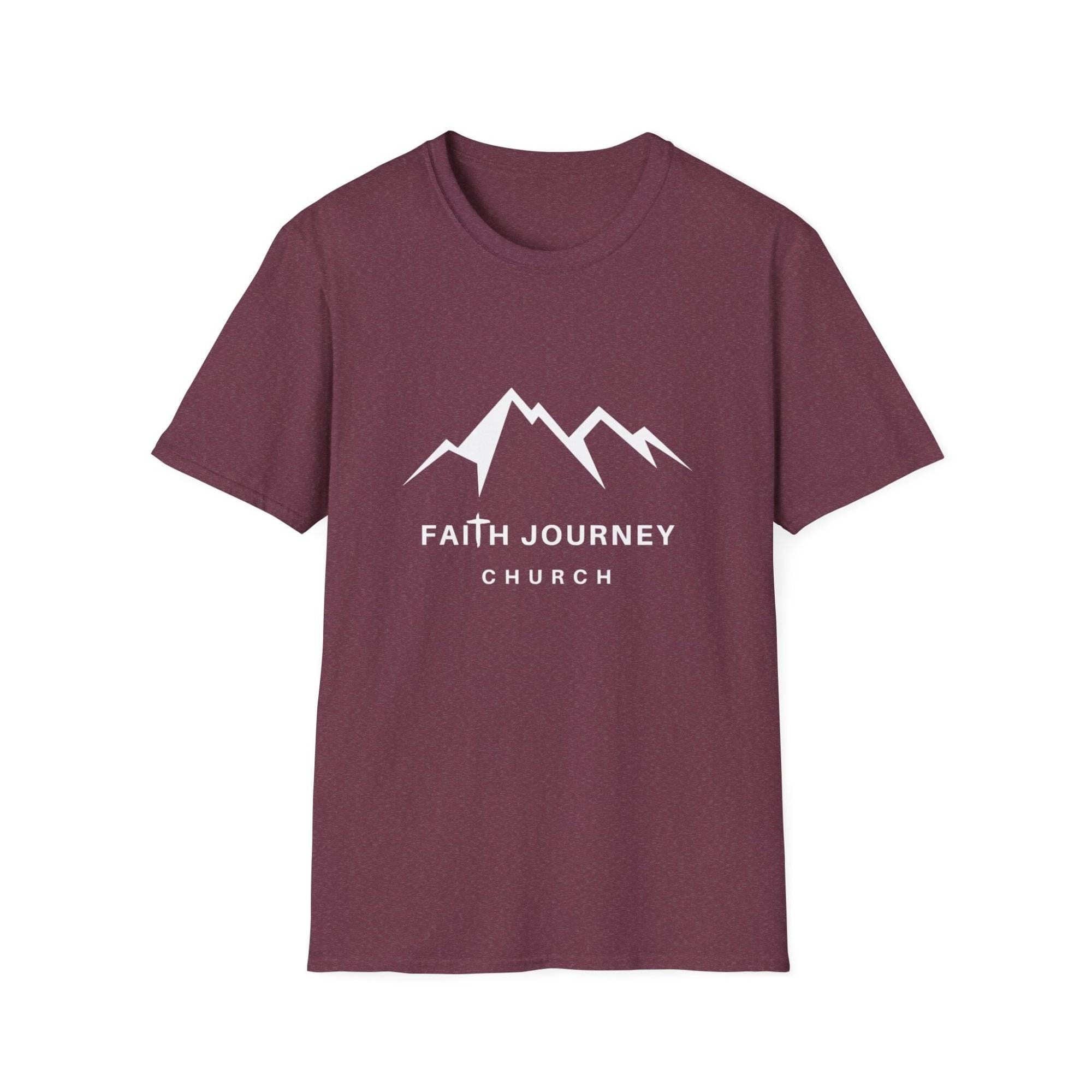 Faith Journey Church Unisex T-Shirt - Inspirational Mountain Design, Perfect for Church Events, Gifts, Casual Wear - Image 11