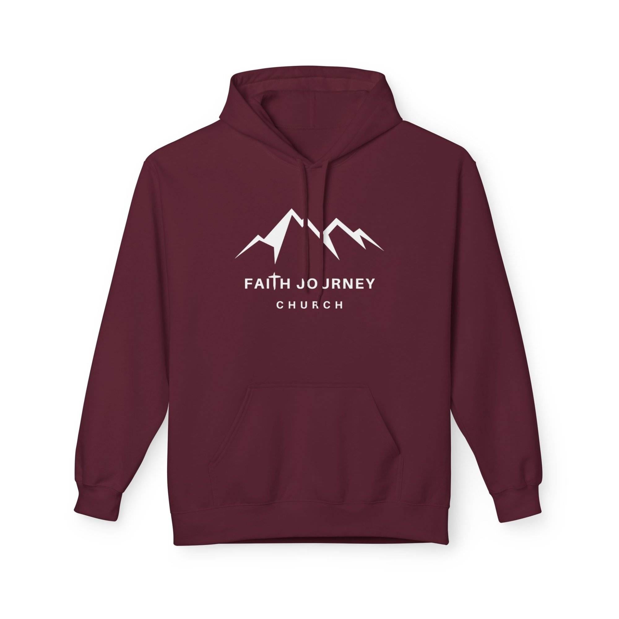 Faith Journey Church Hoodie | Unisex Fleece Sweatshirt for Church Events, Outdoor Adventures, Cozy Gifts - Image 4