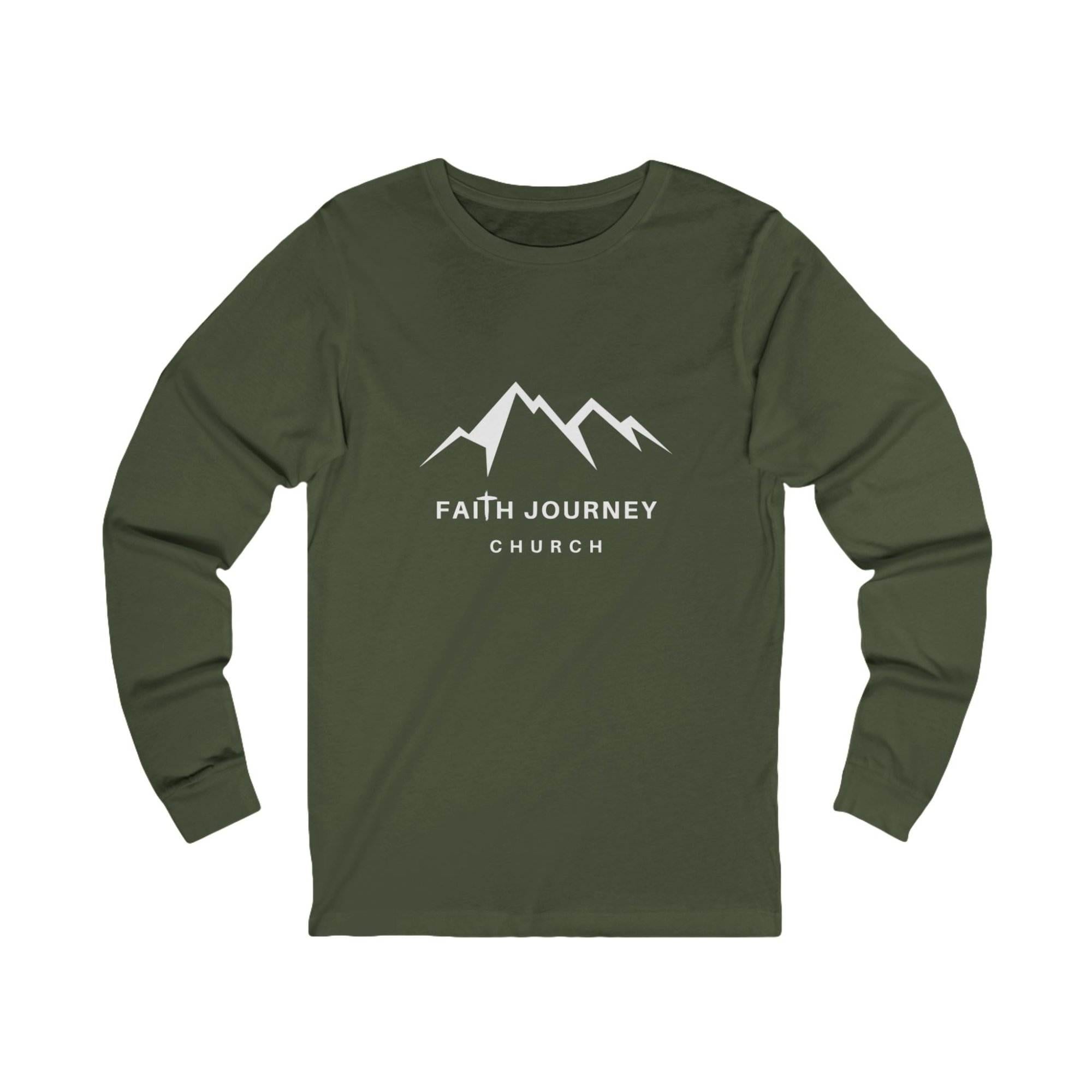 Faith Journey Church Premium Long Sleeve Tee | Unisex Shirt for Church Events, Casual Wear, Faith-Based Gifts, Outdoor Adventures, Comfortable Attire - Image 3
