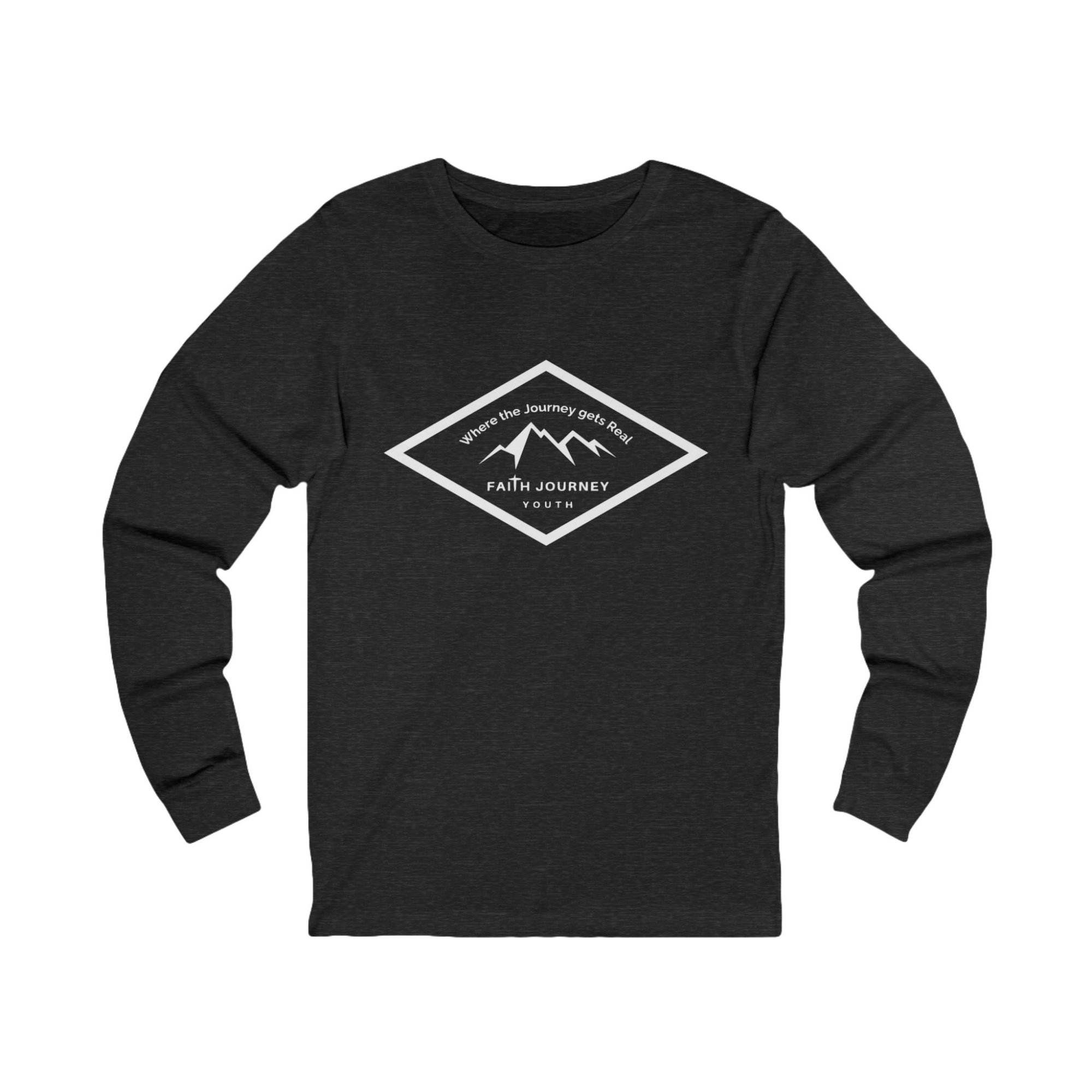 Long Sleeve Tee with Faith Journey Youth Logo - Unisex - Image 5