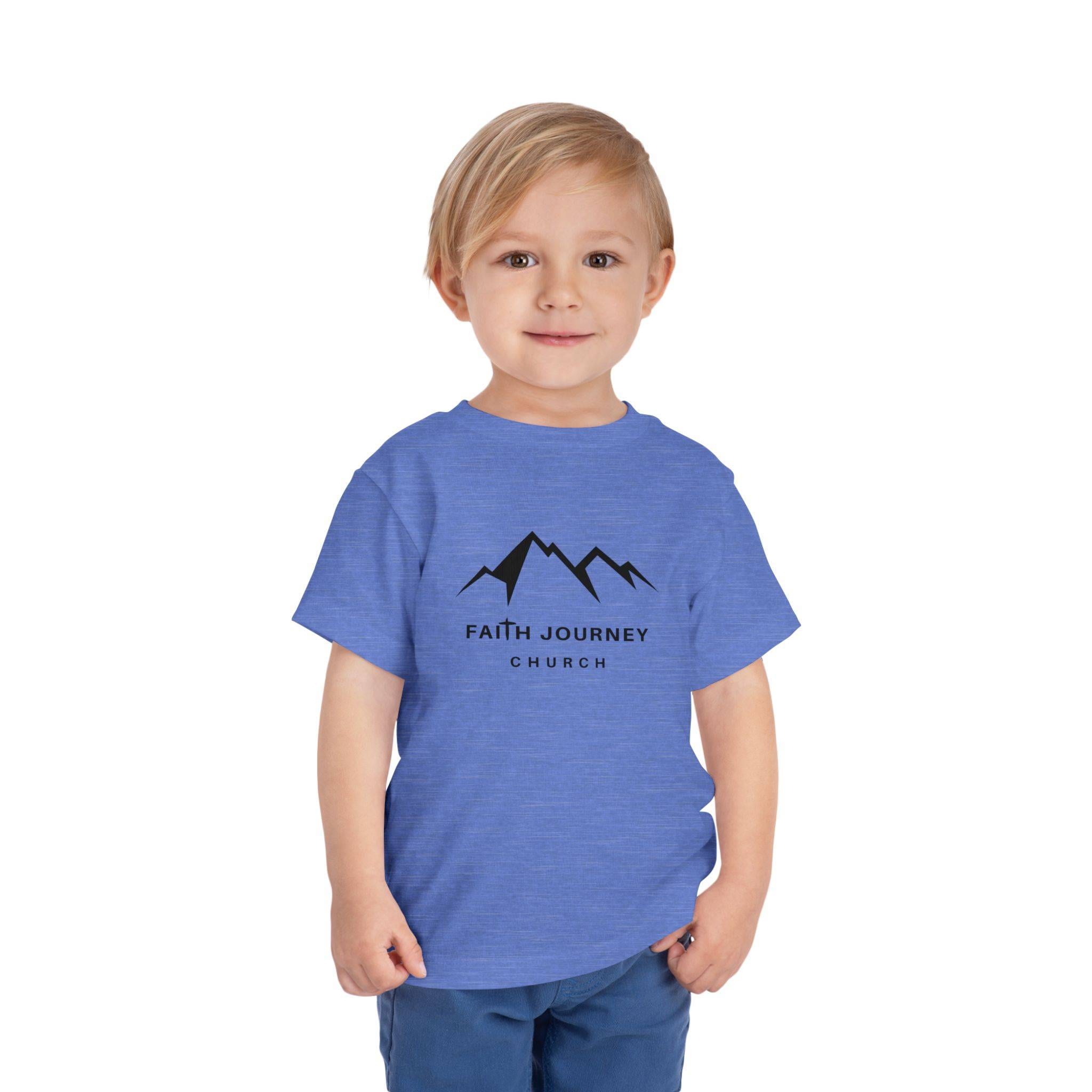 Faith Journey Toddler Tee, Kids Church Shirt, Religious Outfit, Adventure T-Shirt, Faith-Based Gift Idea - Image 14