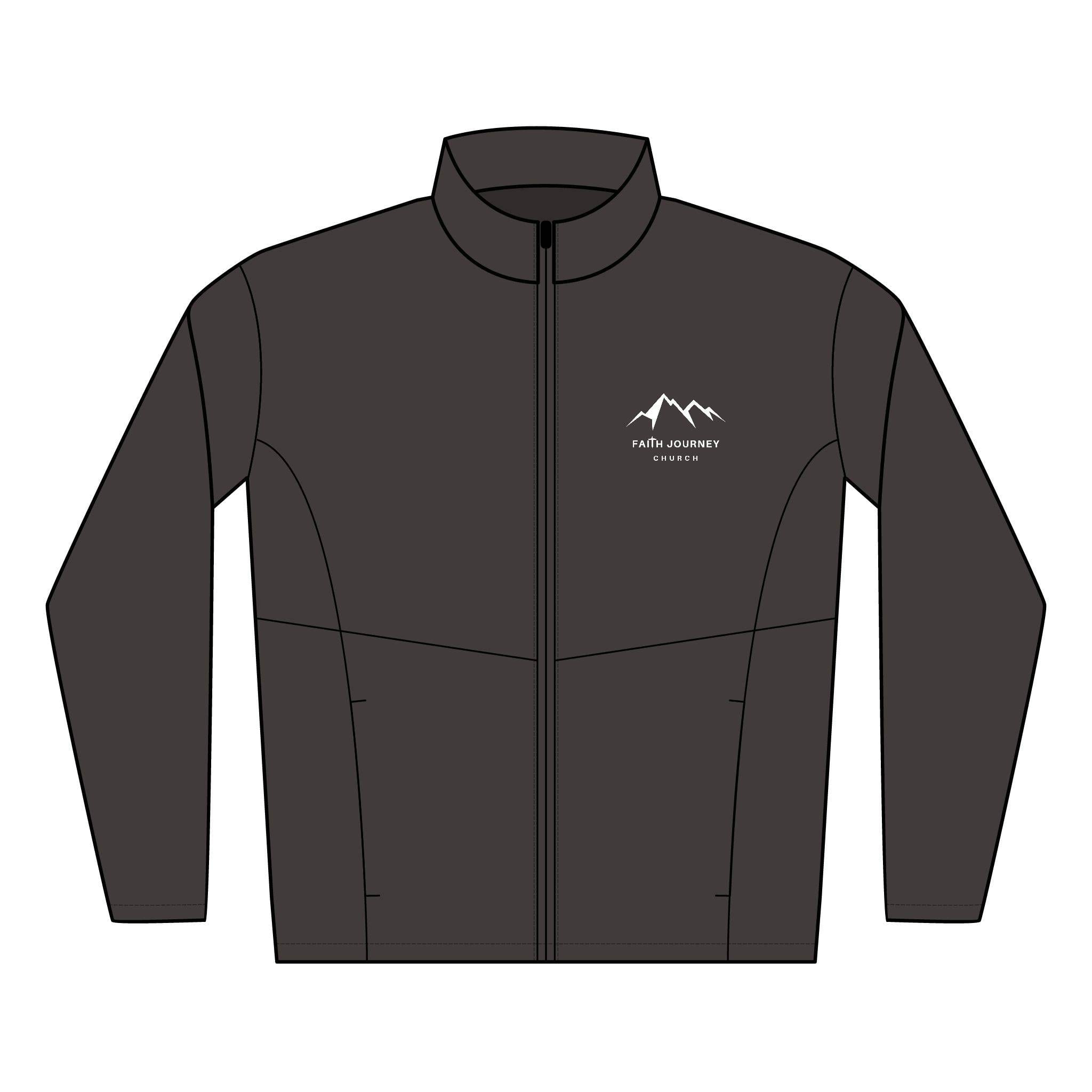 Men's Soft Shell Jacket - Faith Journey Church Embroidered Collection - Image 2