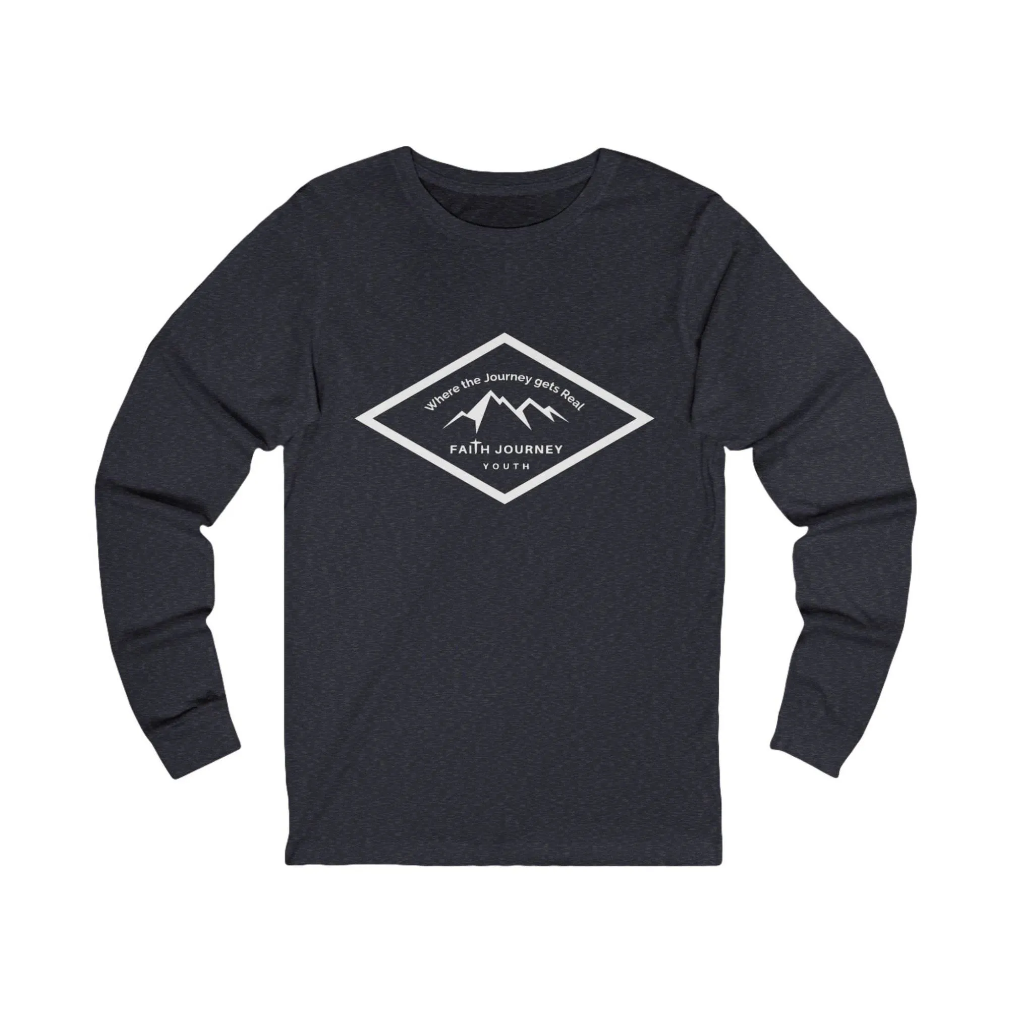 Long Sleeve Tee with Faith Journey Youth Logo - Unisex - Image 6