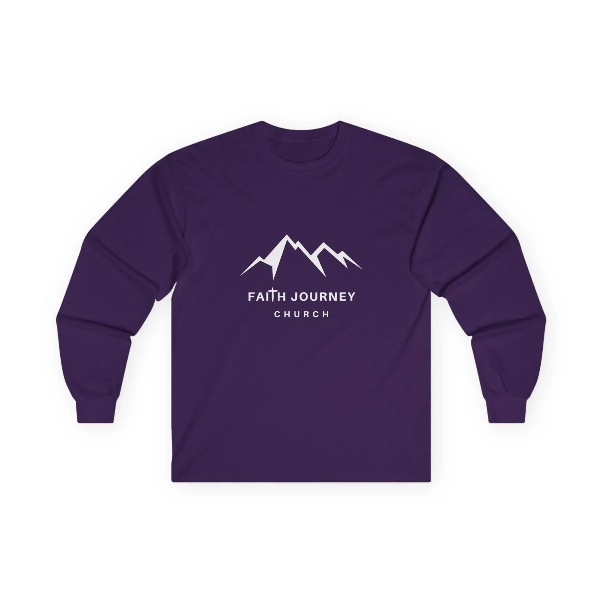 Faith Journey Church Long Sleeve Tee, Inspirational Apparel, Church Event Wear, Casual Faith Clothing - Image 9