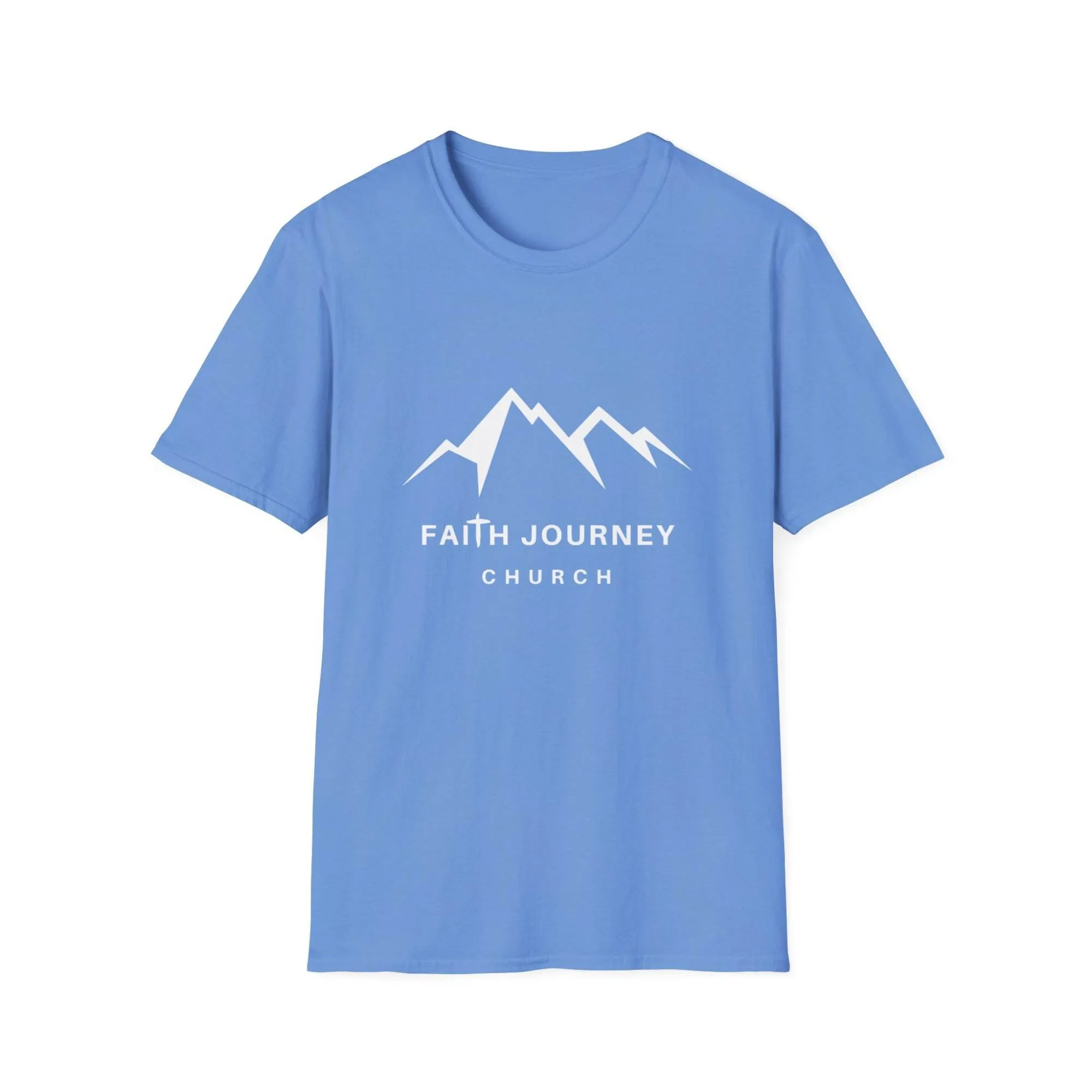 Faith Journey Church Unisex T-Shirt - Inspirational Mountain Design, Perfect for Church Events, Gifts, Casual Wear - Image 7