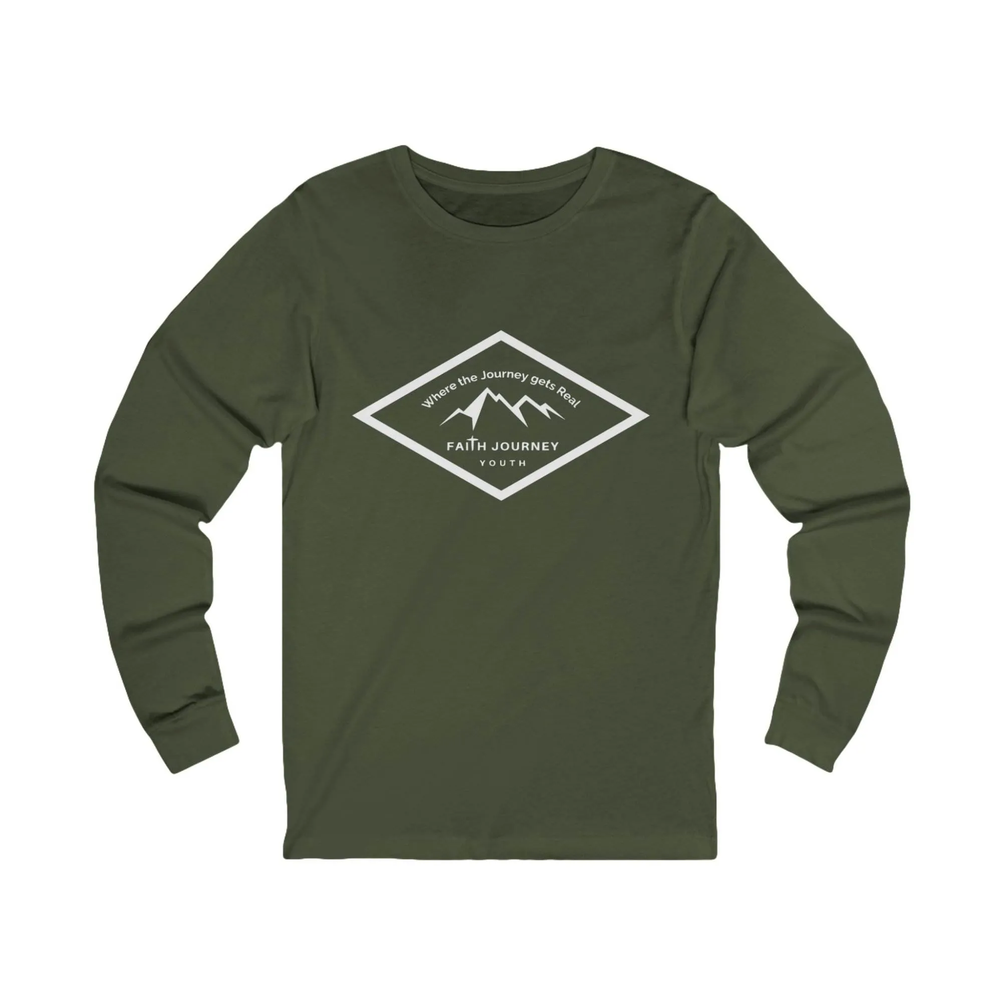 Long Sleeve Tee with Faith Journey Youth Logo - Unisex - Image 3