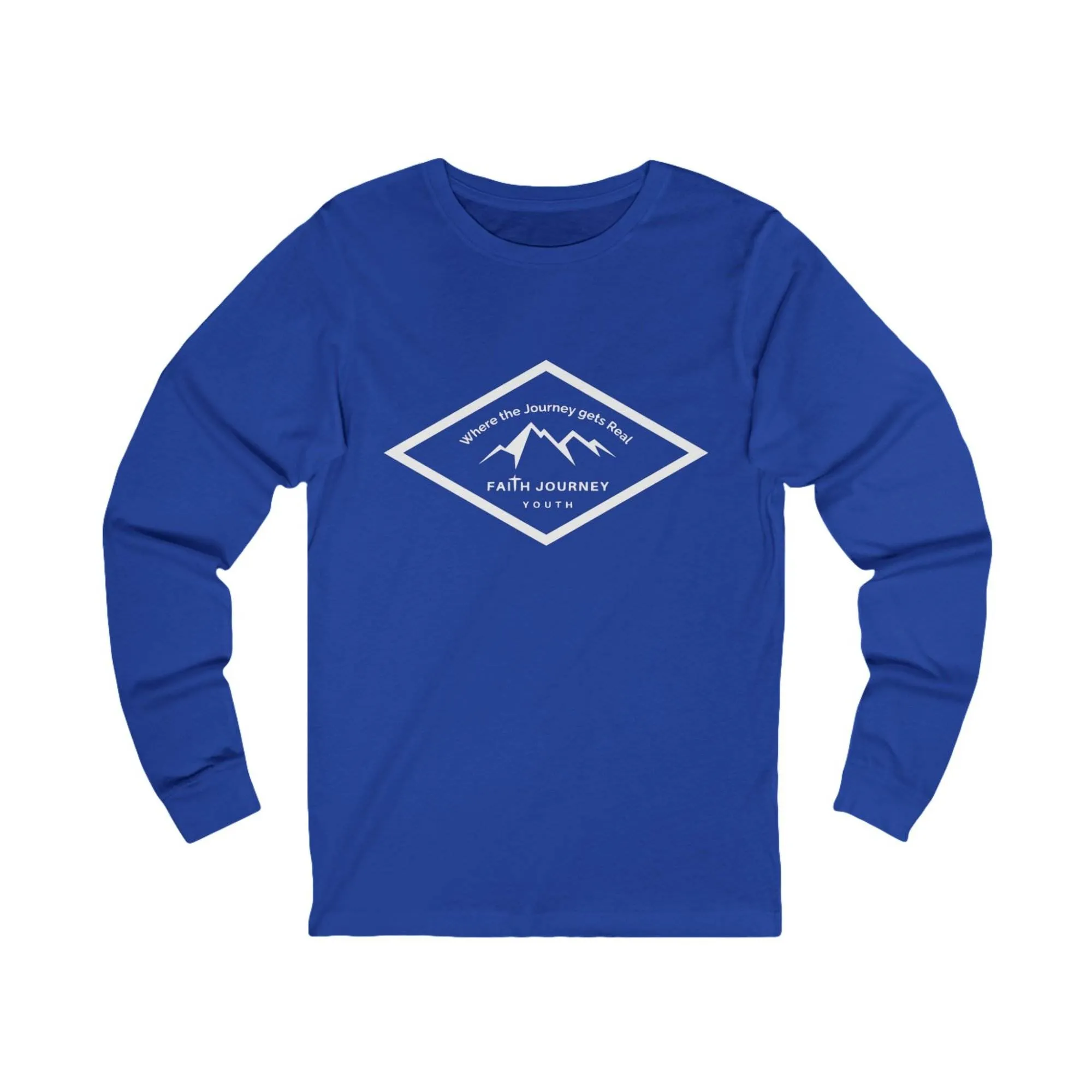 Long Sleeve Tee with Faith Journey Youth Logo - Unisex - Image 4