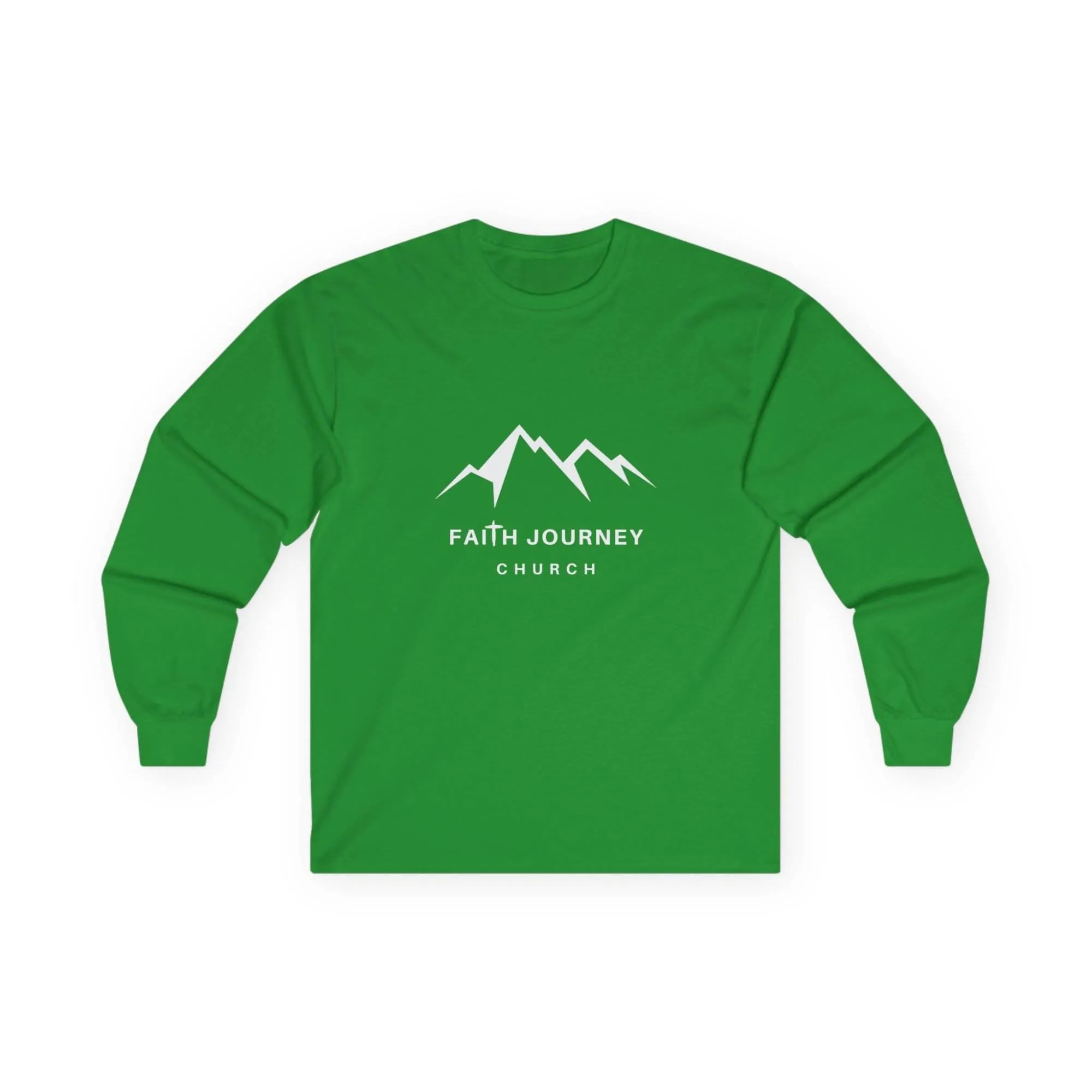 Faith Journey Church Long Sleeve Tee, Inspirational Apparel, Church Event Wear, Casual Faith Clothing - Image 5