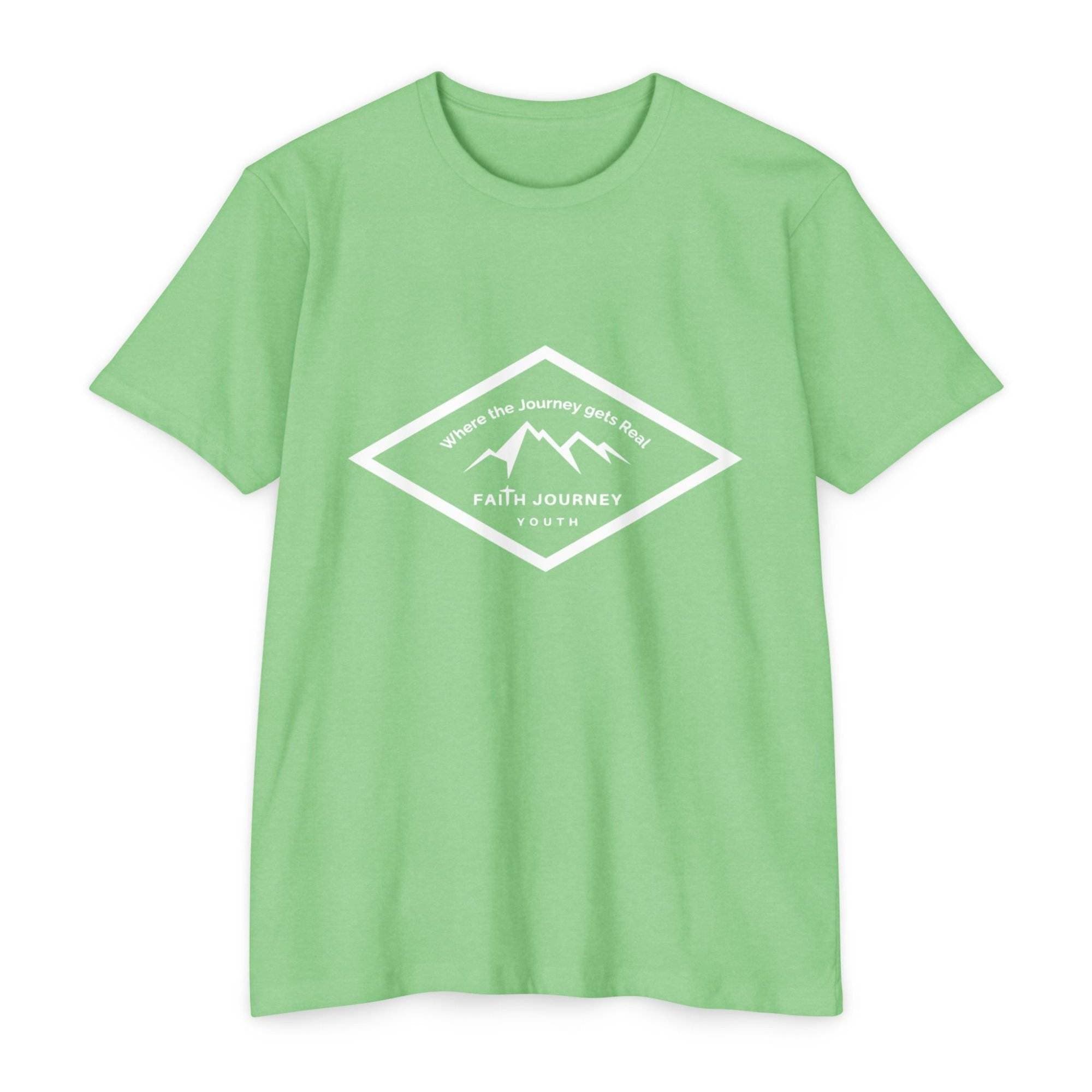 Faith Journey YouthPremium T-Shirt, Motivational Tee, Unisex Graphic Shirt, Adventure Shirt 60% Poly - 40% Cotton - Image 2