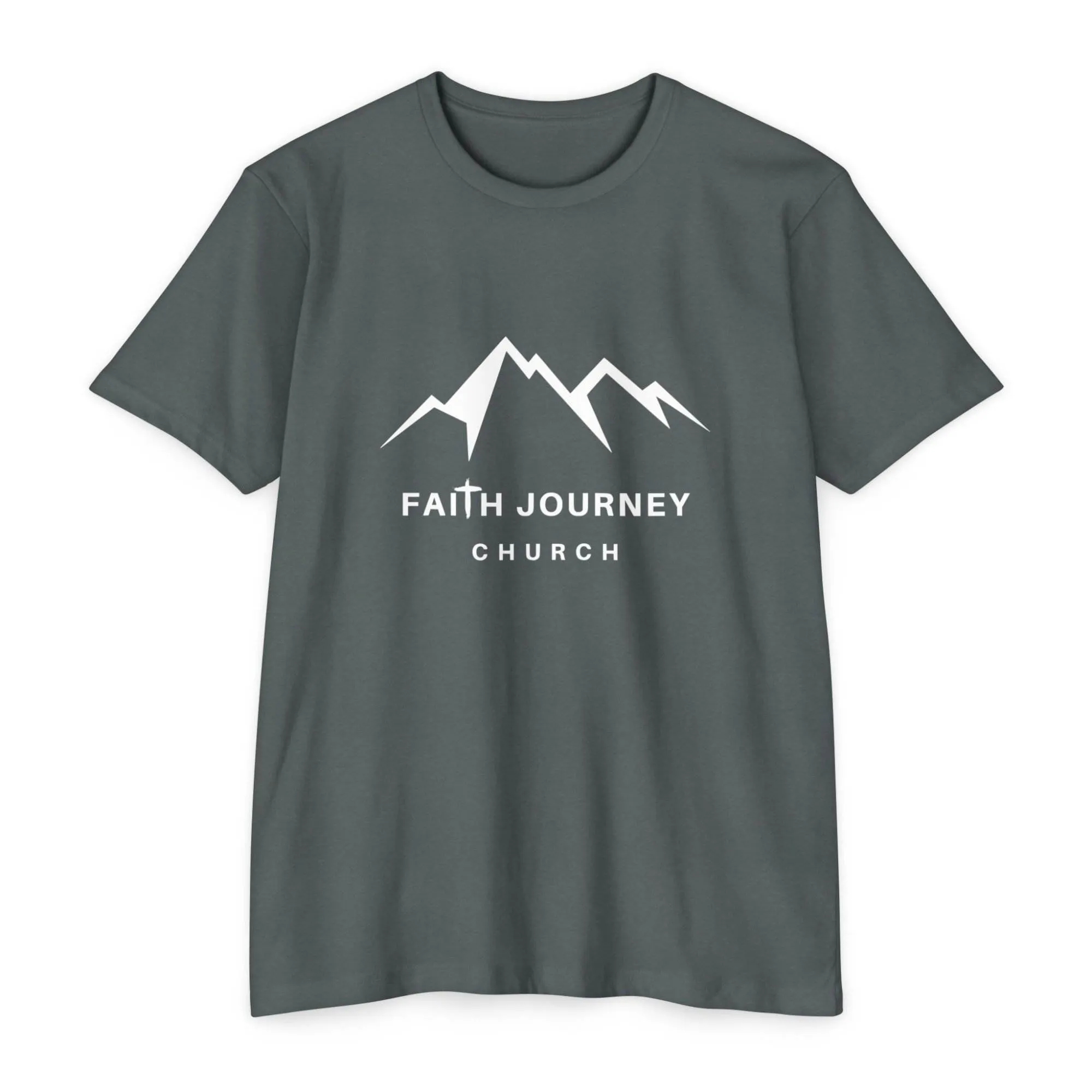 Faith Journey Church Premium T-Shirt, Motivational Tee, Unisex Graphic Shirt, Adventure Shirt 60% Poly - 40% Cotton - Image 5