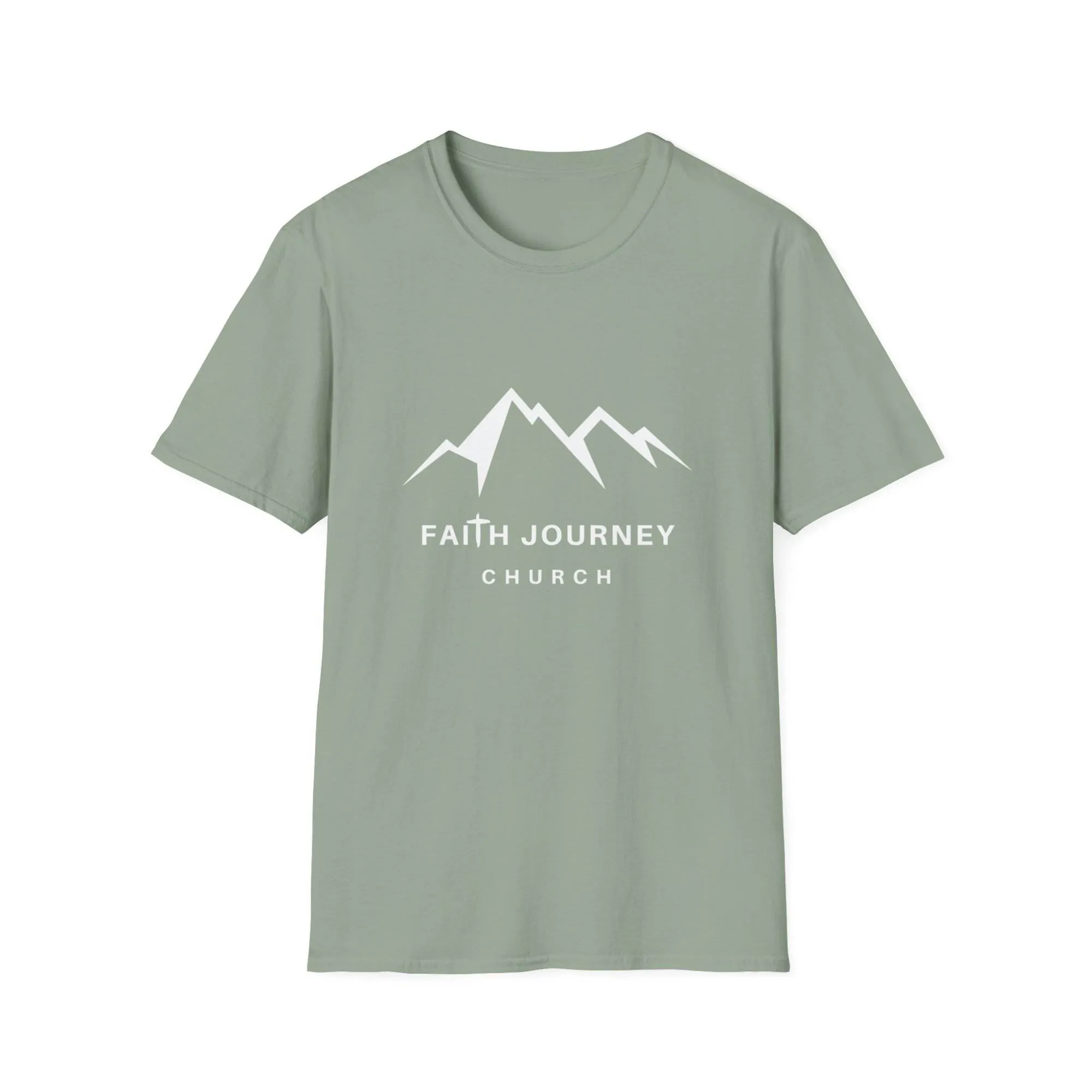 Faith Journey Church Unisex T-Shirt - Inspirational Mountain Design, Perfect for Church Events, Gifts, Casual Wear - Image 5