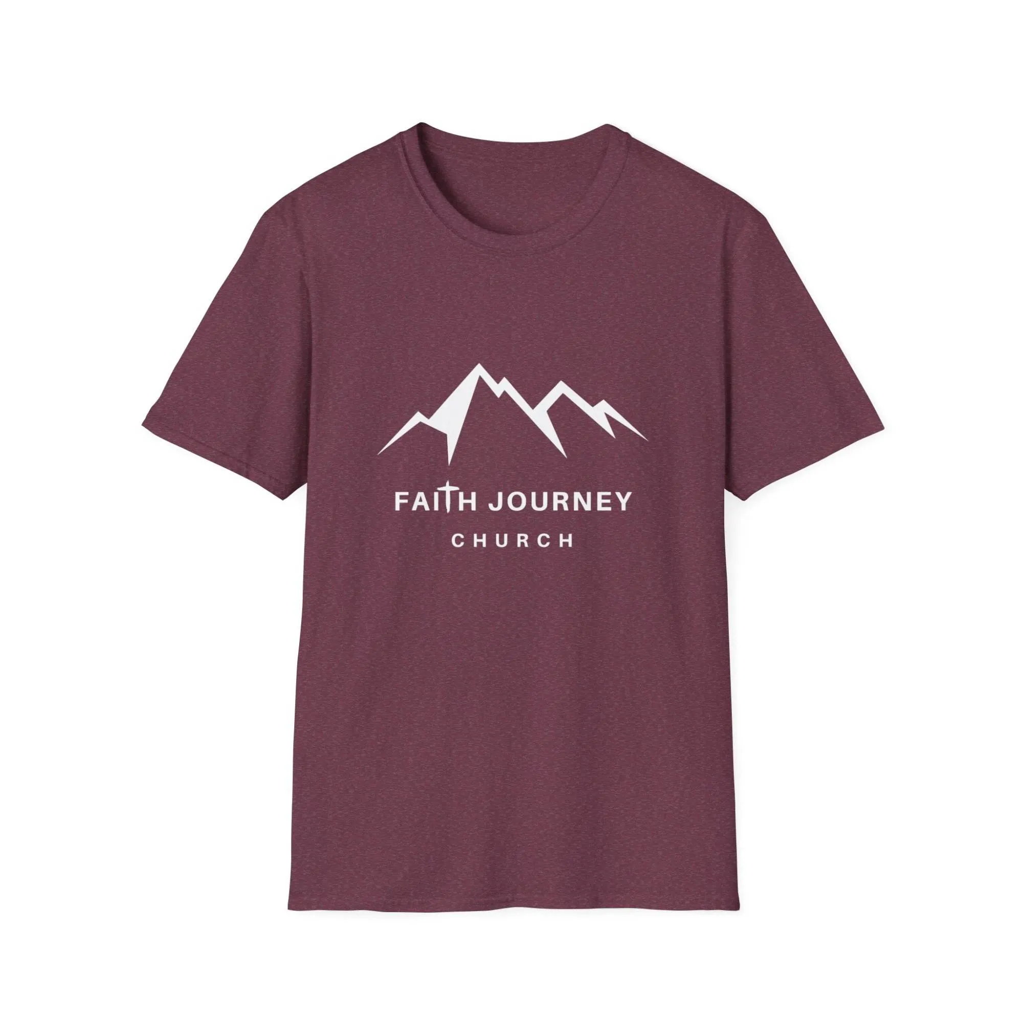 Faith Journey Church Unisex T-Shirt - Inspirational Mountain Design, Perfect for Church Events, Gifts, Casual Wear - Image 11