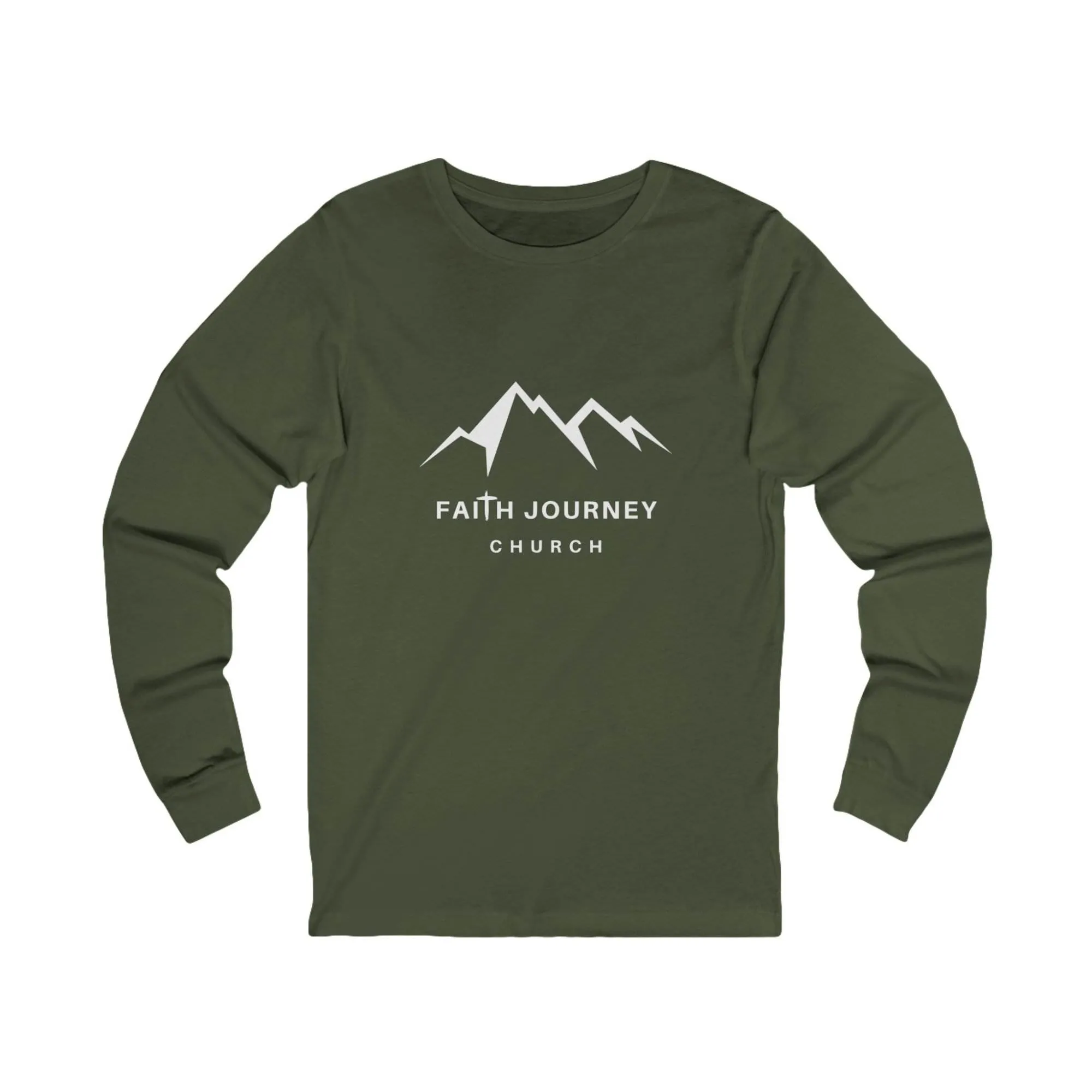 Faith Journey Church Premium Long Sleeve Tee | Unisex Shirt for Church Events, Casual Wear, Faith-Based Gifts, Outdoor Adventures, Comfortable Attire - Image 3