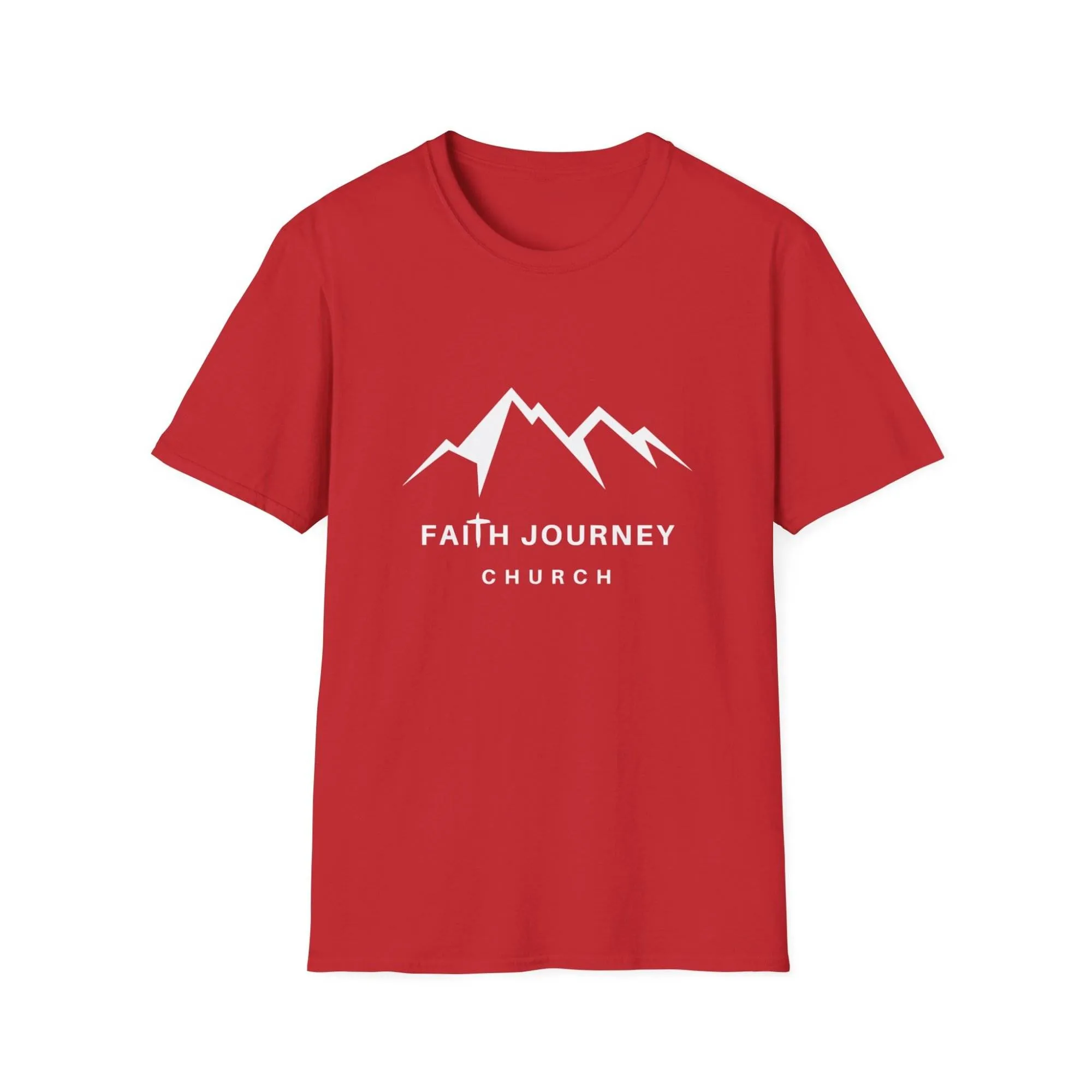 Faith Journey Church Unisex T-Shirt - Inspirational Mountain Design, Perfect for Church Events, Gifts, Casual Wear - Image 12