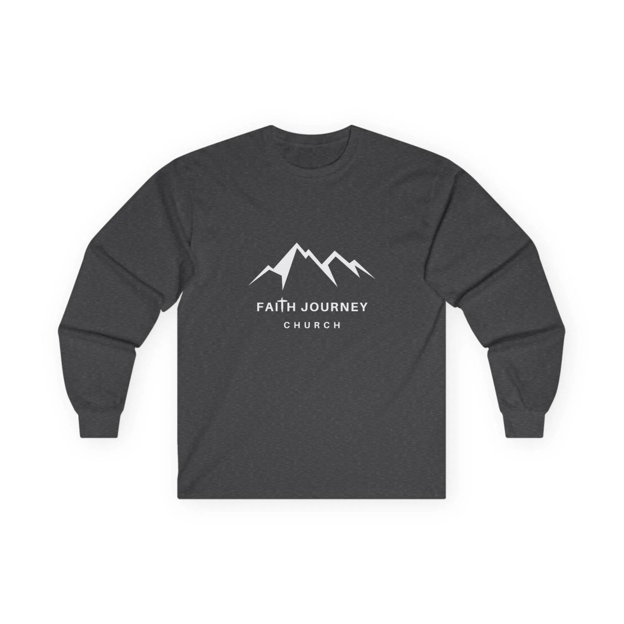 Faith Journey Church Long Sleeve Tee, Inspirational Apparel, Church Event Wear, Casual Faith Clothing - Image 6
