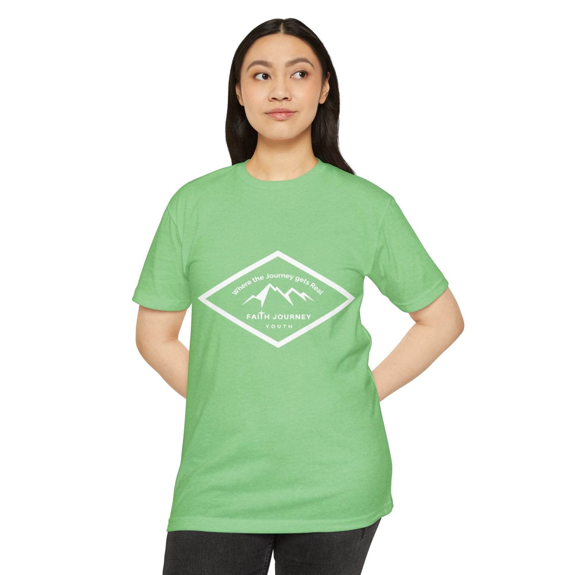 Faith Journey YouthPremium T-Shirt, Motivational Tee, Unisex Graphic Shirt, Adventure Shirt 60% Poly - 40% Cotton - Image 4