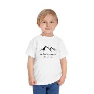 Faith Journey Toddler Tee, Kids Church Shirt, Religious Outfit, Adventure T-Shirt, Faith-Based Gift Idea