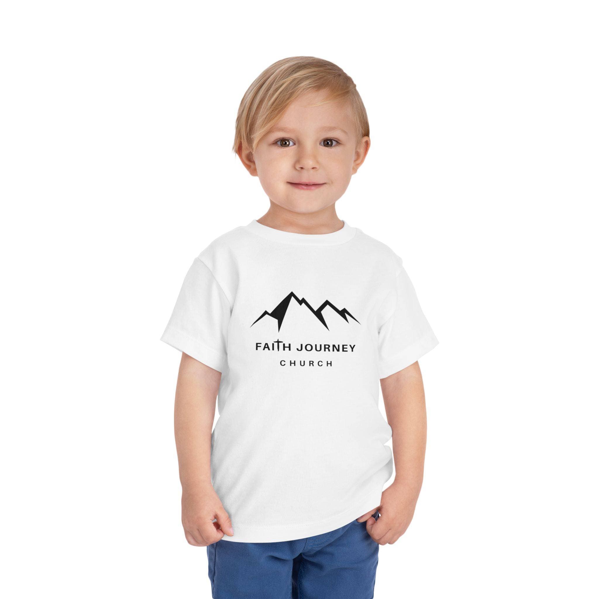 Faith Journey Toddler Tee, Kids Church Shirt, Religious Outfit, Adventure T-Shirt, Faith-Based Gift Idea - Image 2