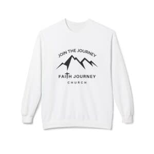 Faith Journey Church “Join the Journey” – Fleece Crewneck Sweatshirt | Unisex, Cozy Layer, Church Apparel
