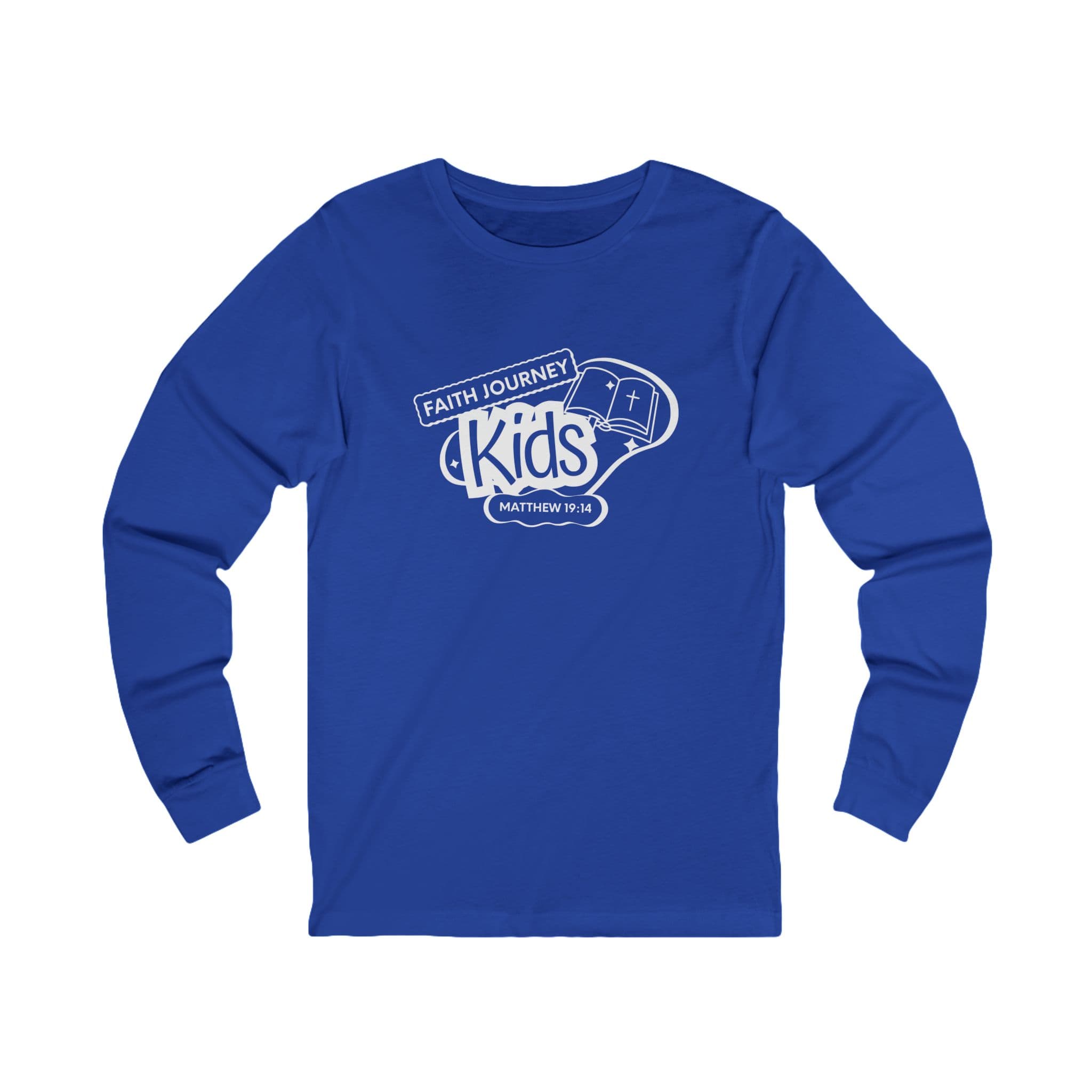 Long Sleeve Tee with Faith Journey Kids Logo - Unisex - Image 4