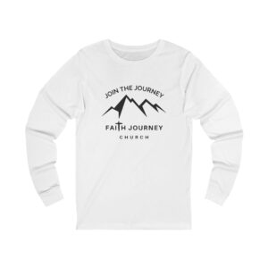Faith Journey Church “Join the Journey” – Premium Long Sleeve Tee | Unisex Shirt for Church Events, Casual Wear, Faith-Based Gifts, Outdoor Adventures, Comfortable Attire