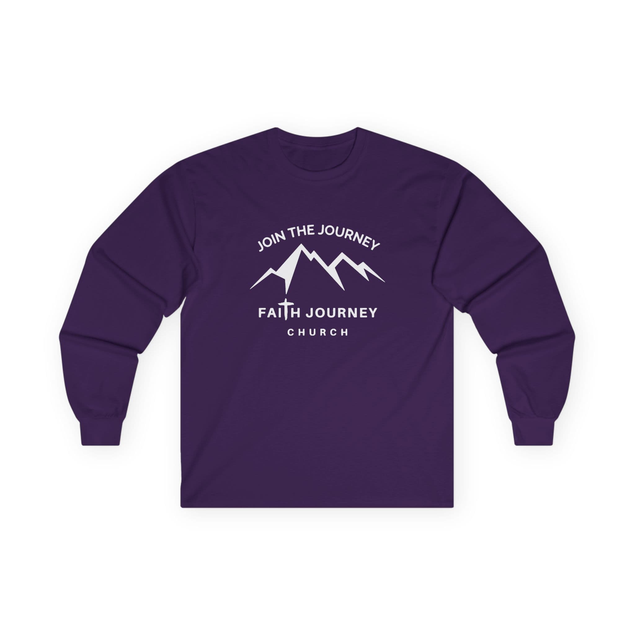 Faith Journey Church "Join the Journey" Long Sleeve Tee, Inspirational Apparel, Church Event Wear, Casual Faith Clothing - Image 9