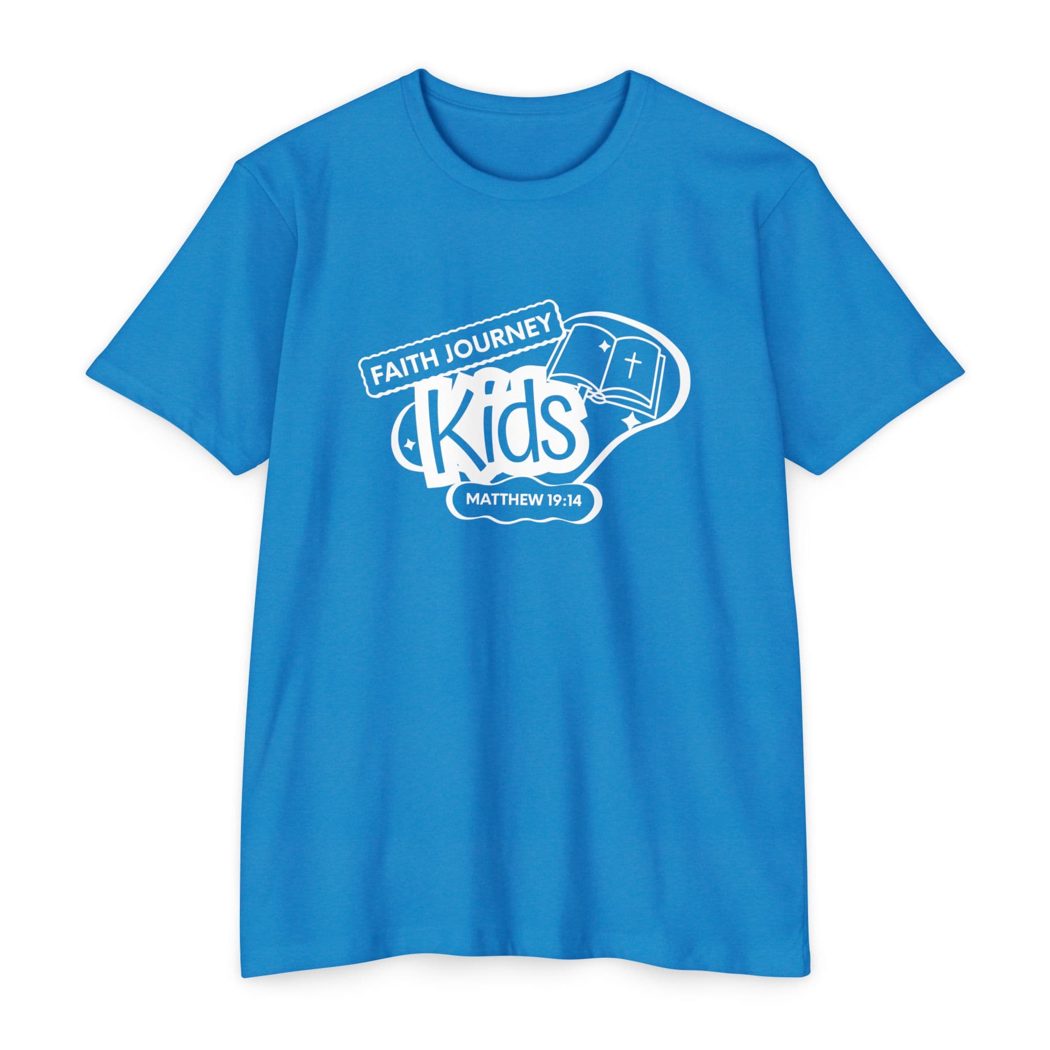 "Faith Journey Kids" Premium T-Shirt, Motivational Tee, Unisex Graphic Shirt, Adventure Shirt 60% Poly - 40% Cotton - Image 8