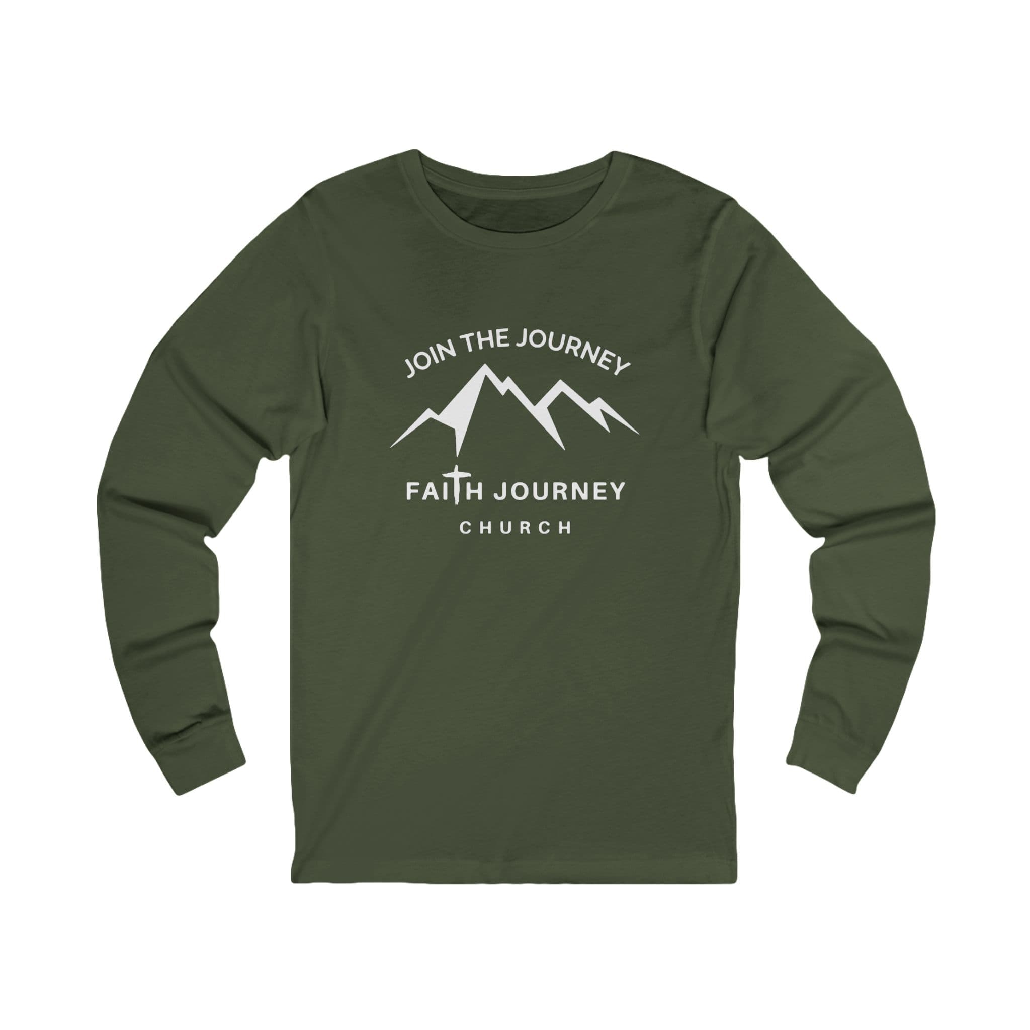 Faith Journey Church "Join the Journey" - Premium Long Sleeve Tee | Unisex Shirt for Church Events, Casual Wear, Faith-Based Gifts, Outdoor Adventures, Comfortable Attire - Image 3