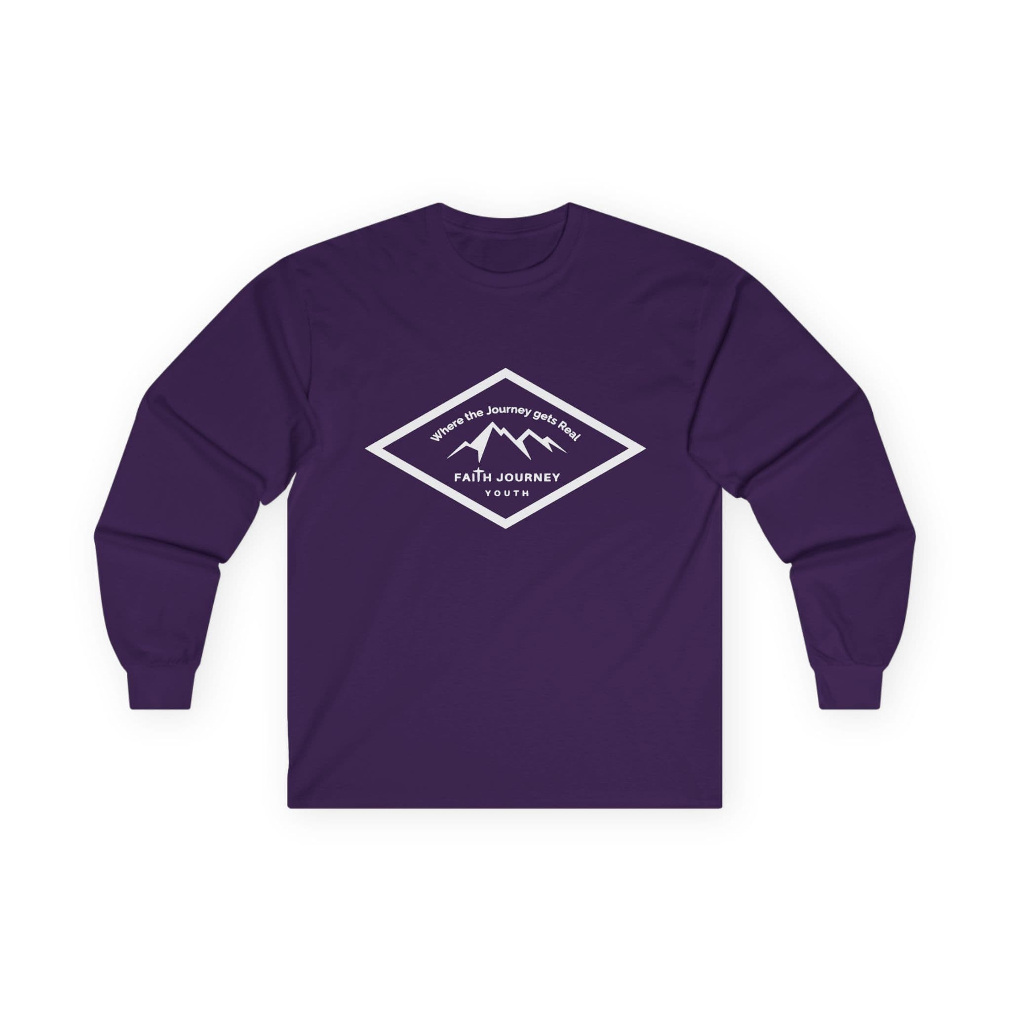 Faith Journey Youth Long Sleeve Tee, Inspirational Apparel, Church Event Wear, Casual Faith Clothing - Image 9
