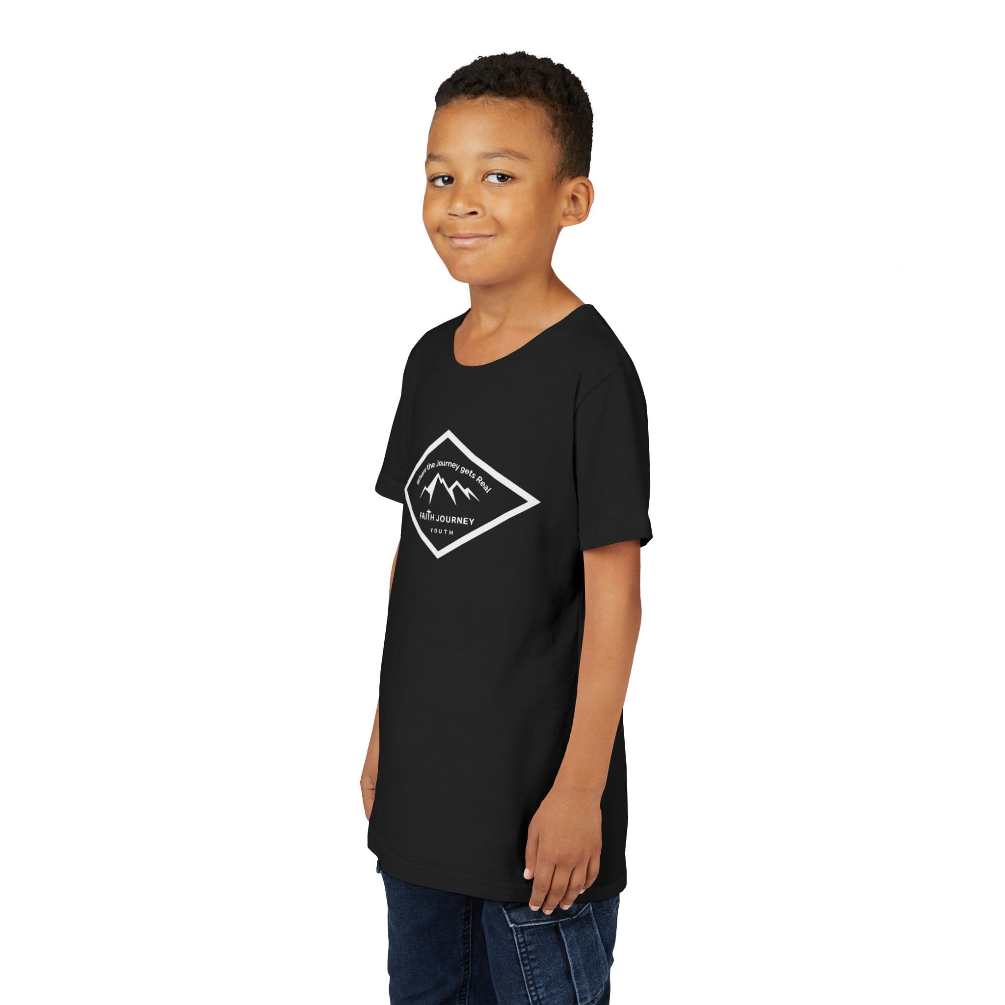 "Faith Journey Youth" Kids Size Short Sleeve Tee - Motivational Shirt for Kids, Great for Church Events, Inspirational Gift, Casual Wear, Outdoor [...] - Image 9