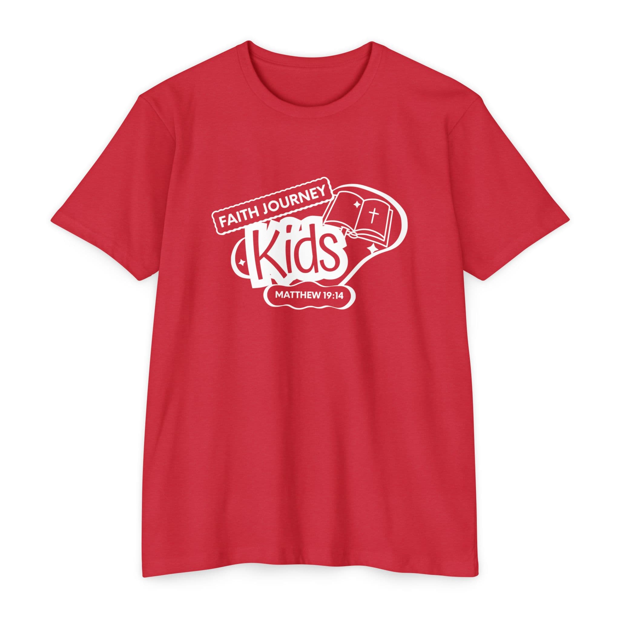 "Faith Journey Kids" Premium T-Shirt, Motivational Tee, Unisex Graphic Shirt, Adventure Shirt 60% Poly - 40% Cotton - Image 12
