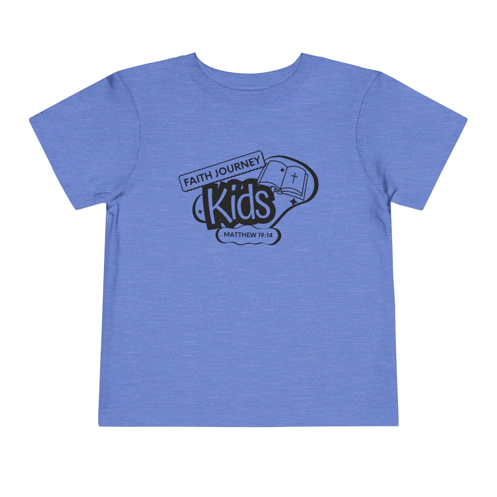 "Faith Journey Kids" Toddler Tee — "Faith Journey Kids" Matthew 19:14 Religious Short Sleeve - Image 13