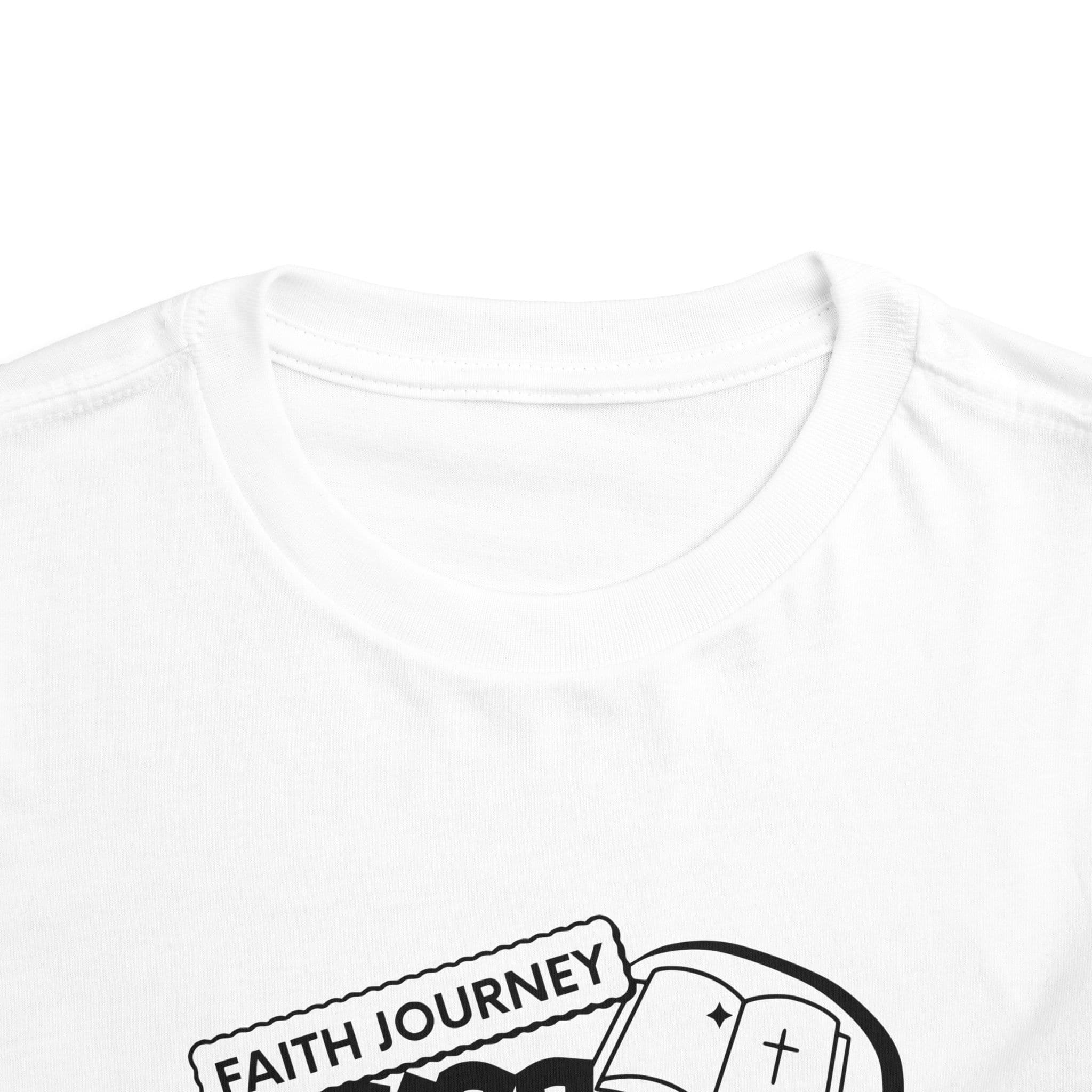 "Faith Journey Kids" Toddler Tee — "Faith Journey Kids" Matthew 19:14 Religious Short Sleeve - Image 3