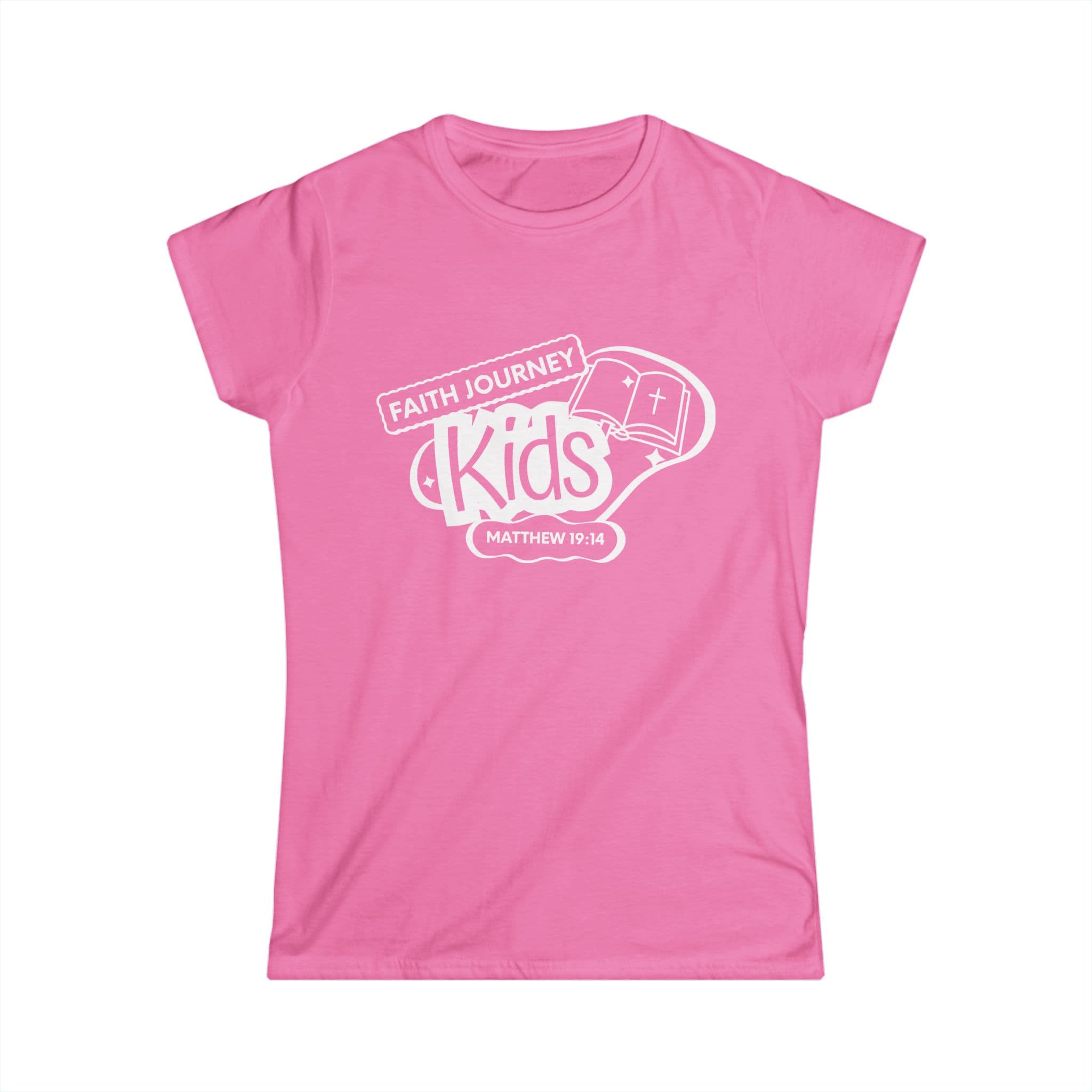 "Faith Journey Kids" Women's Tee, Motivational Shirt, Church Apparel, Faith-Based Clothing - Image 9