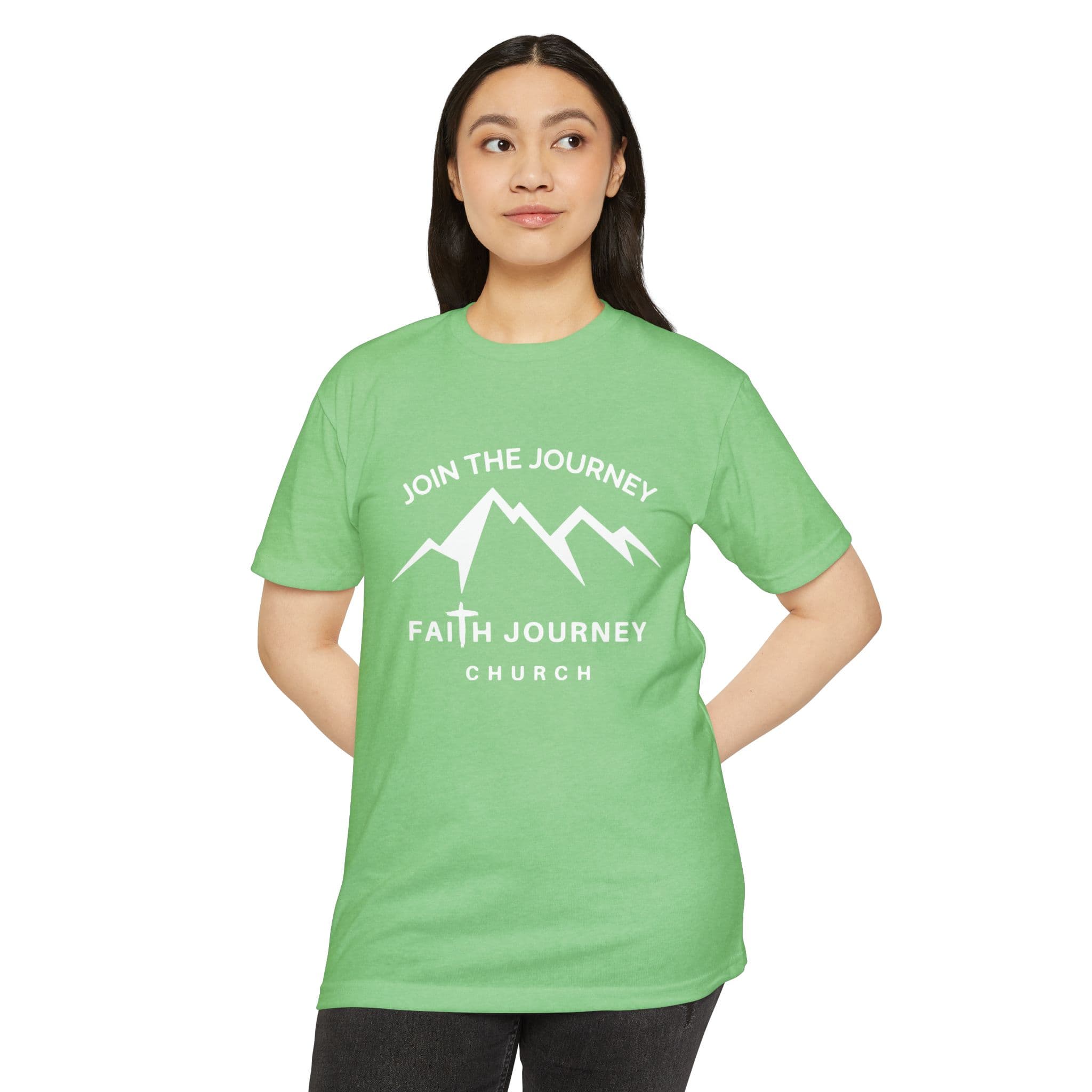 Faith Journey Church "Join the Journey" - Premium T-Shirt, Motivational Tee, Unisex Graphic Shirt, Adventure Shirt 60% Poly - 40% Cotton - Image 3
