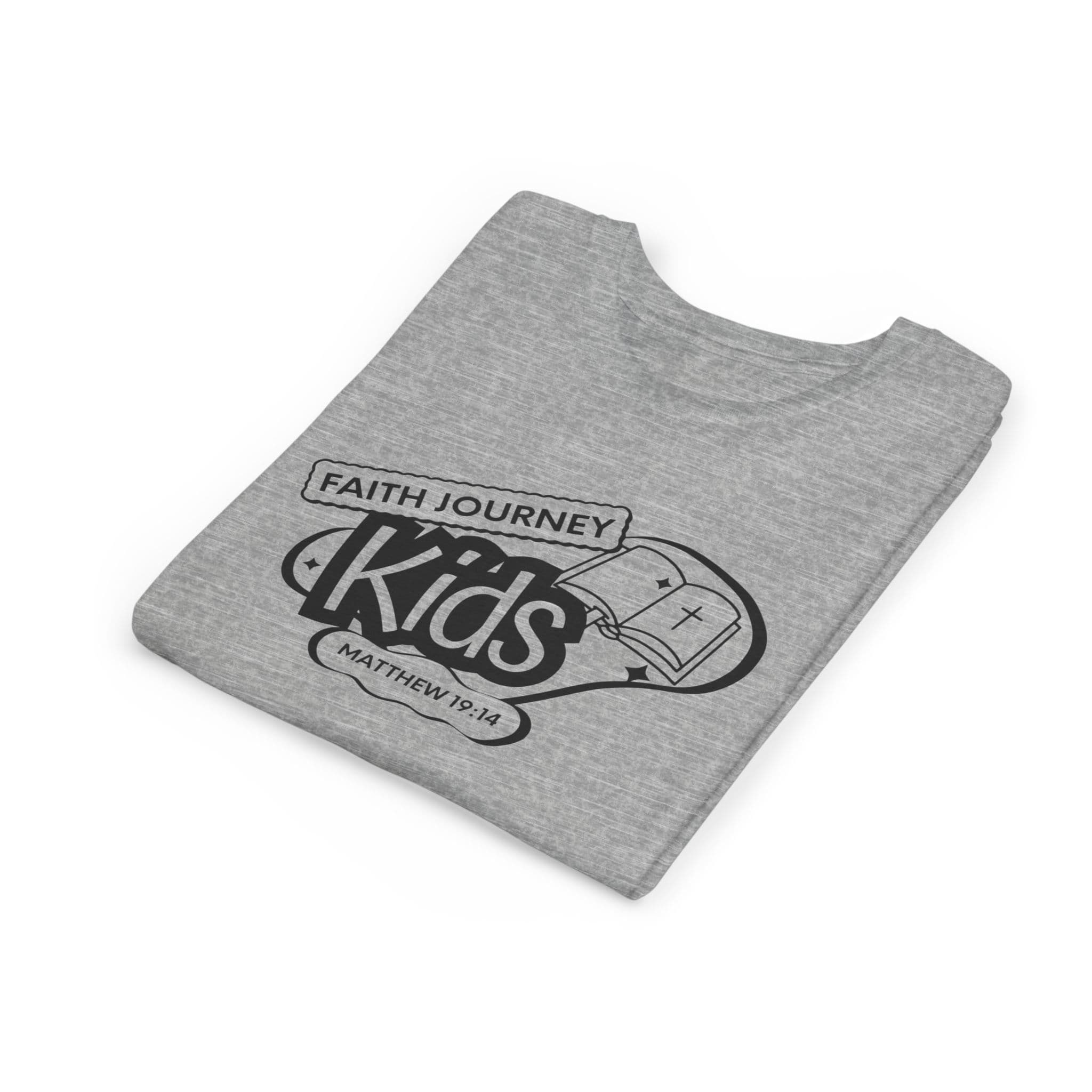 Faith Journey Kids Youth T‑Shirt – Matthew 19:14 Church Kids Tee - Image 14