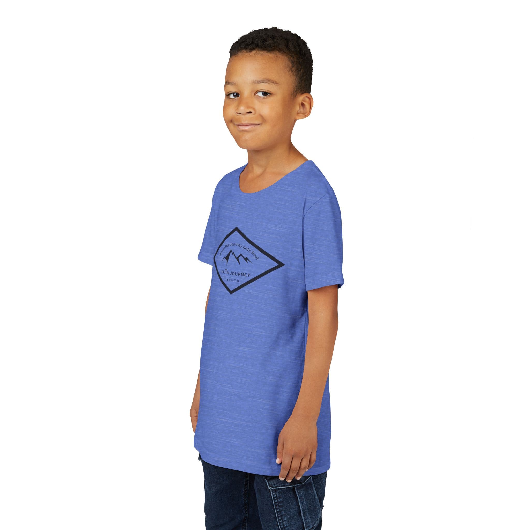 "Faith Journey Youth" Kids Size Short Sleeve Tee - Motivational Shirt for Kids, Great for Church Events, Inspirational Gift, Casual Wear, Outdoor [...] - Image 18